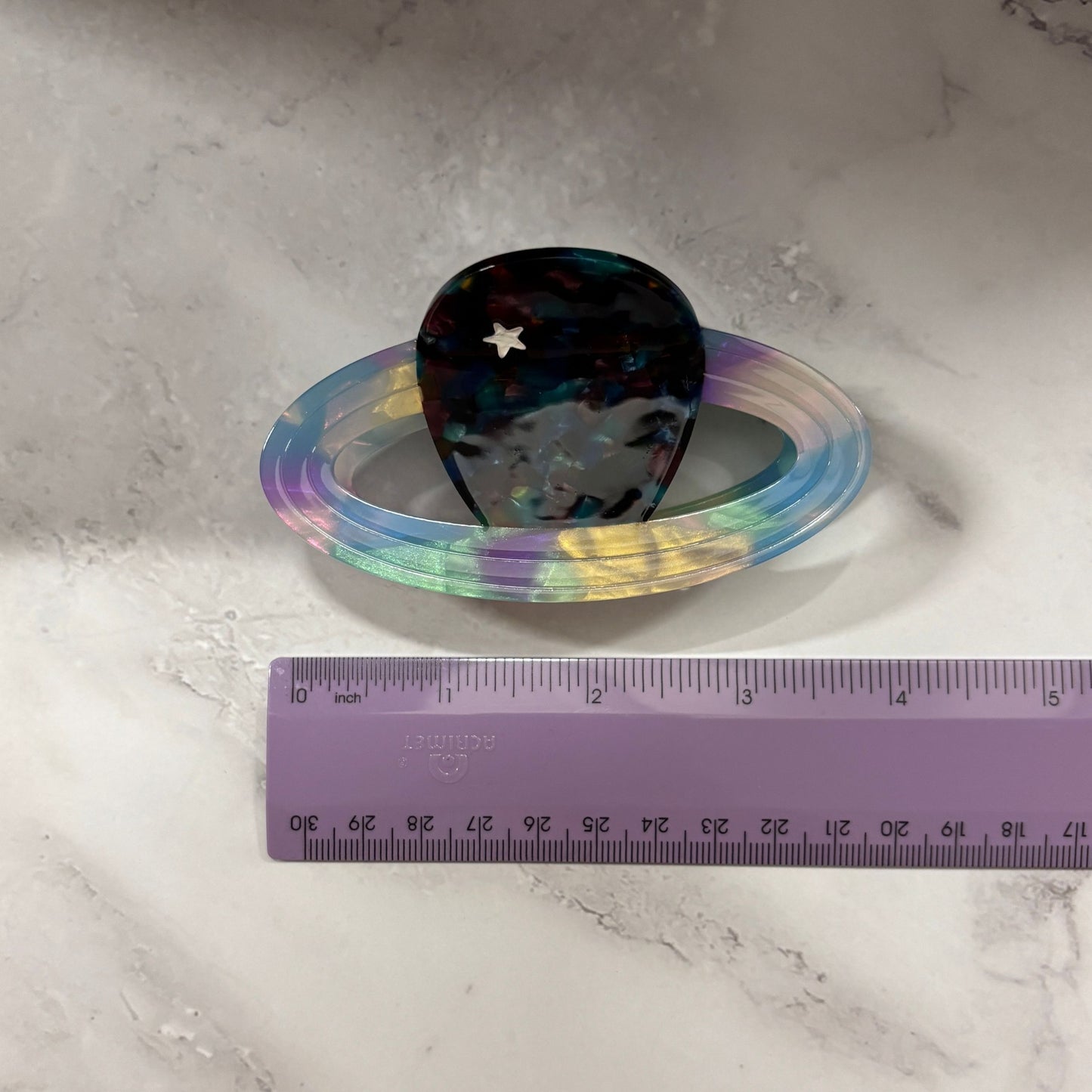 Velvet Claws Pretty Planet Hair Claw | Claw Clip in Velvet Travel Bag