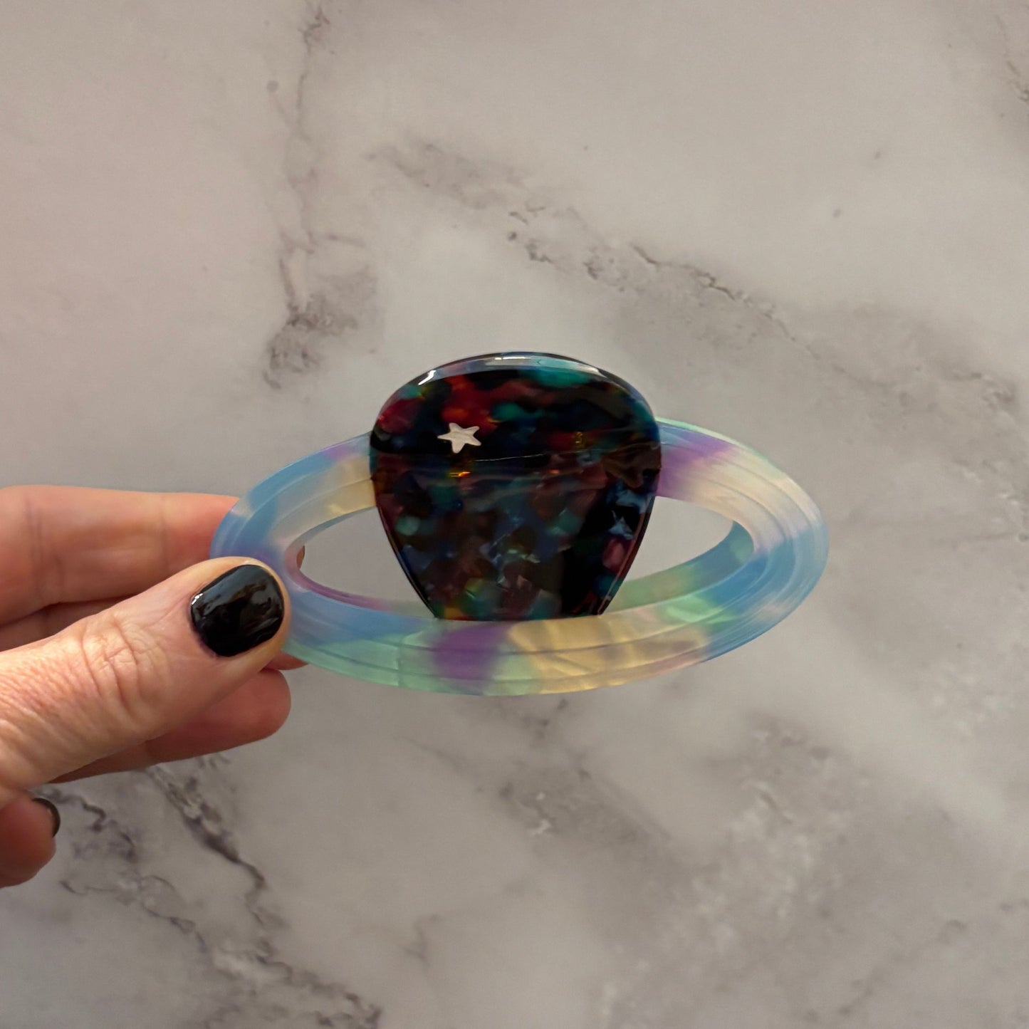 Velvet Claws Pretty Planet Hair Claw | Claw Clip in Velvet Travel Bag