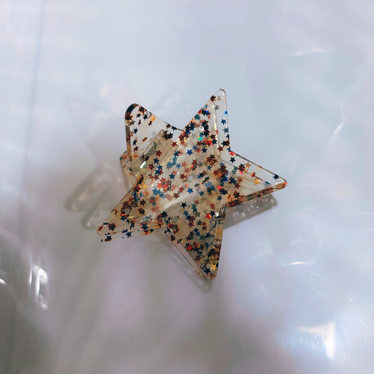 Velvet Claws Red White and Blue Glitter Star Hair Claw-Velvet Claws-The Bullish Store