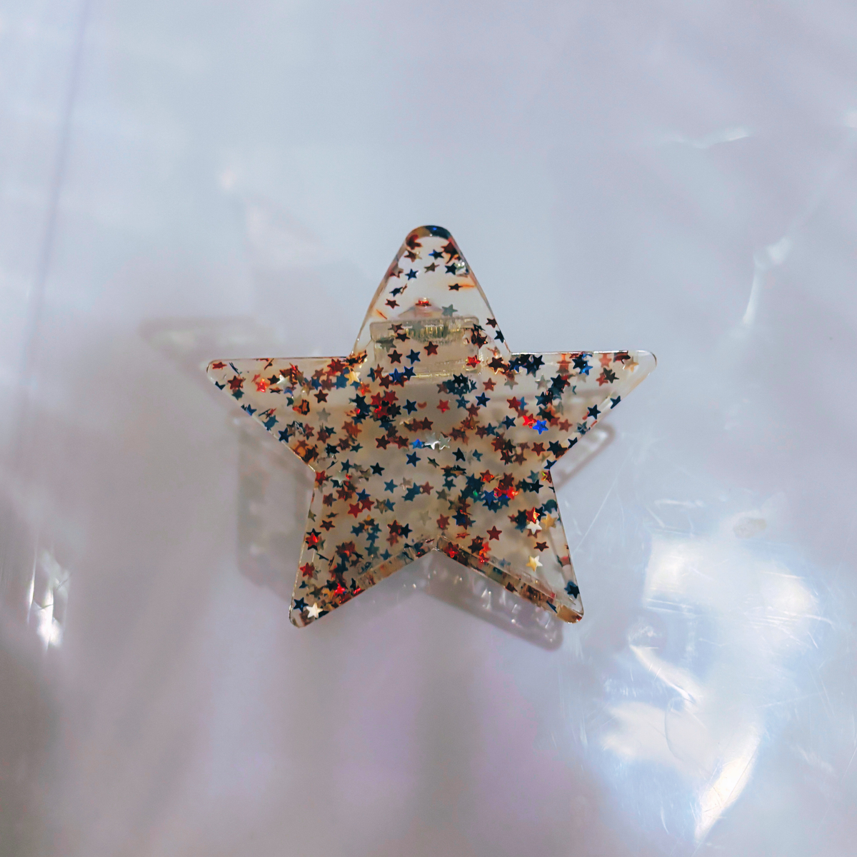 Velvet Claws Red White and Blue Glitter Star Hair Claw-Velvet Claws-The Bullish Store