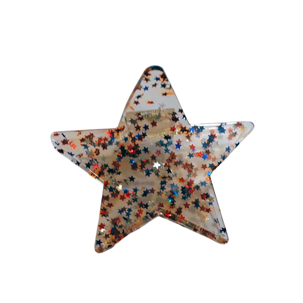 Velvet Claws Red White and Blue Glitter Star Hair Claw-Velvet Claws-The Bullish Store