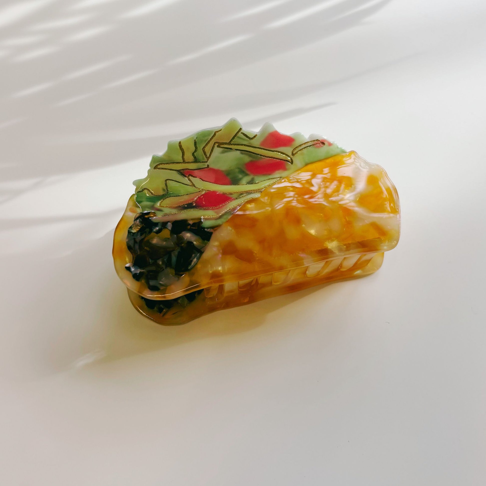 Velvet Claws Taco Fiesta Hair Clip | Claw Clip in Velvet Travel Bag