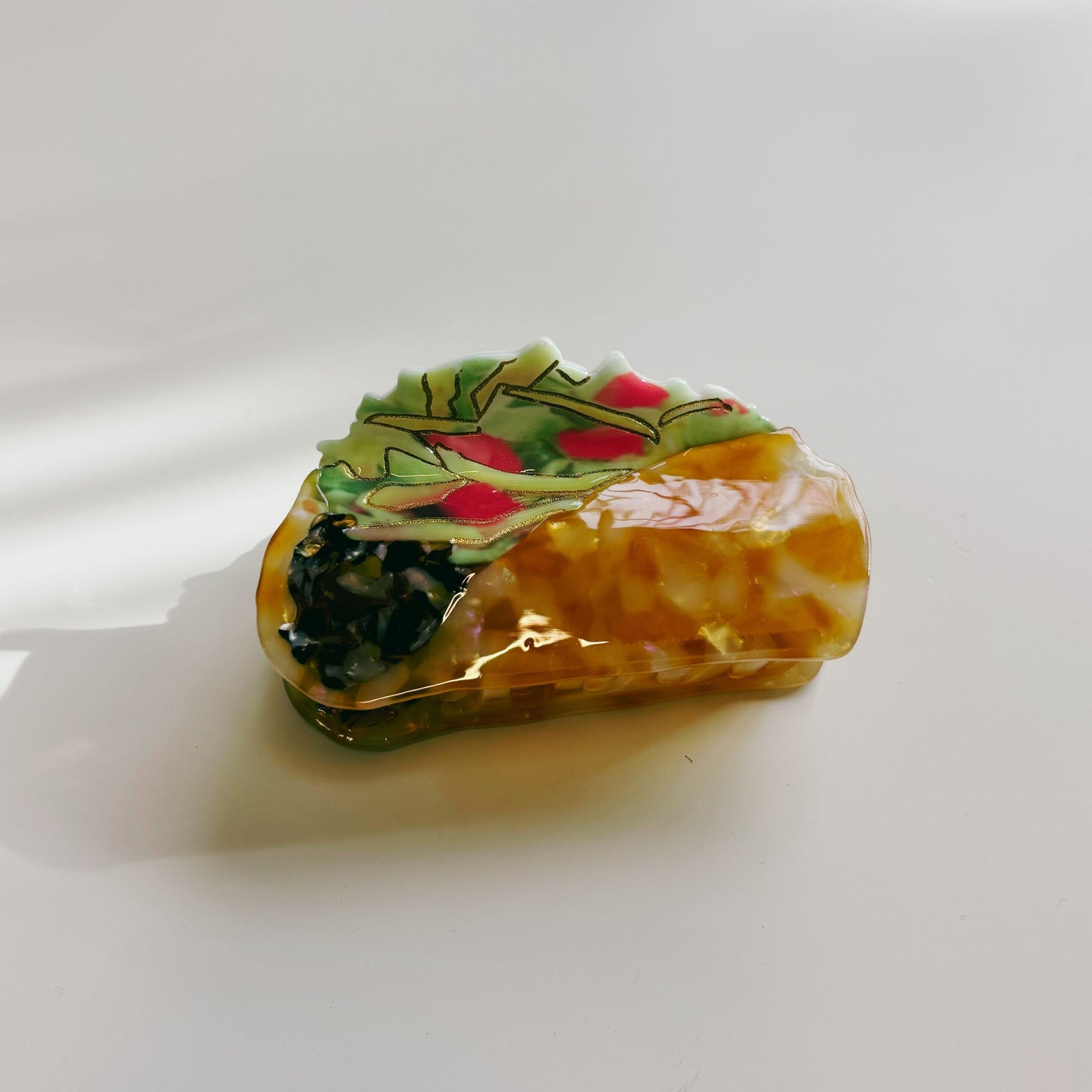 Velvet Claws Taco Fiesta Hair Clip | Claw Clip in Velvet Travel Bag