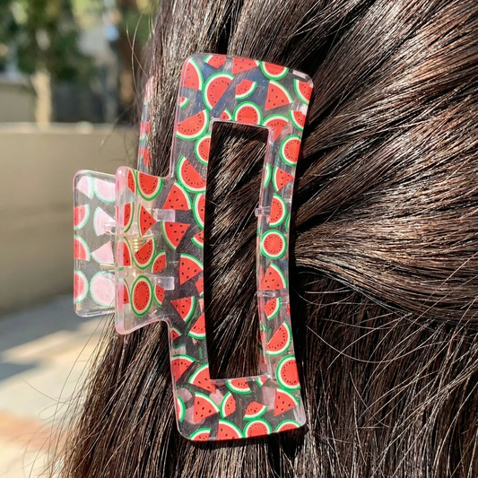 Velvet Claws The Crystal Hair Claw in Watermelon