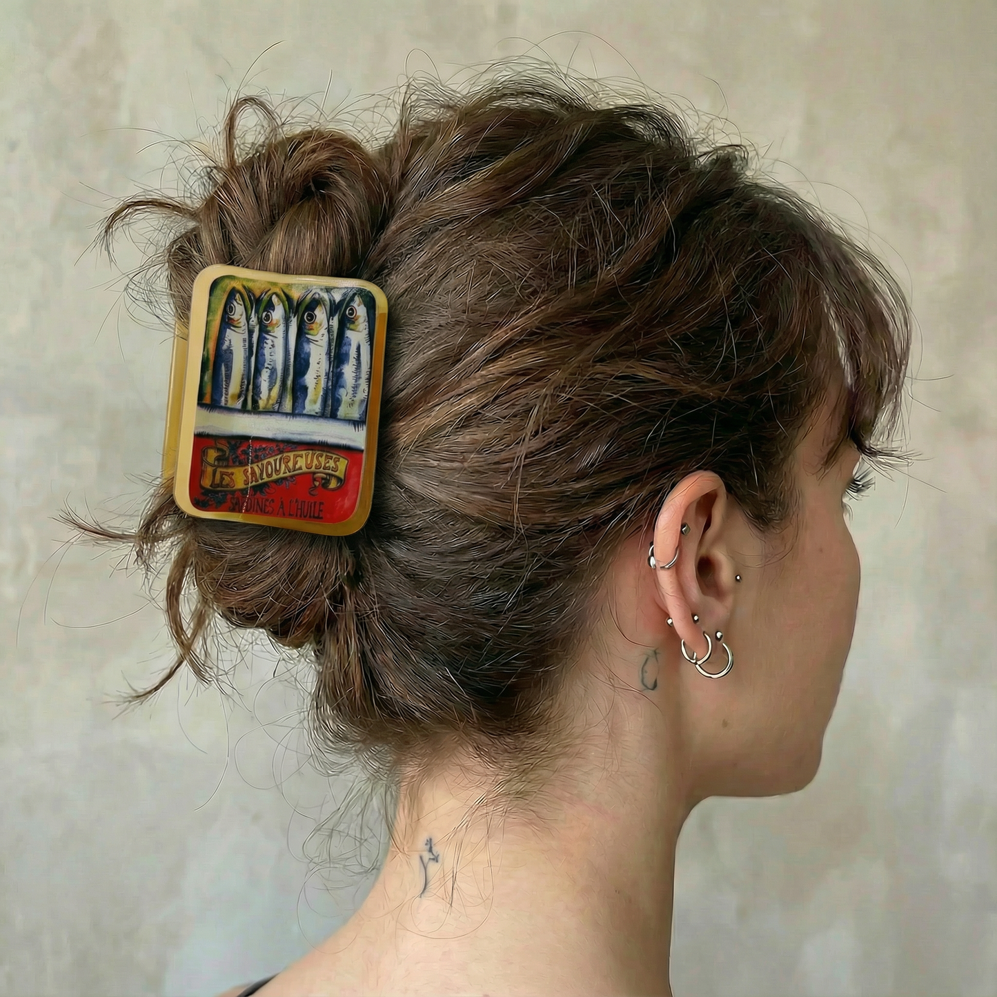 Velvet Claws Tinned Sardines Hair Clip