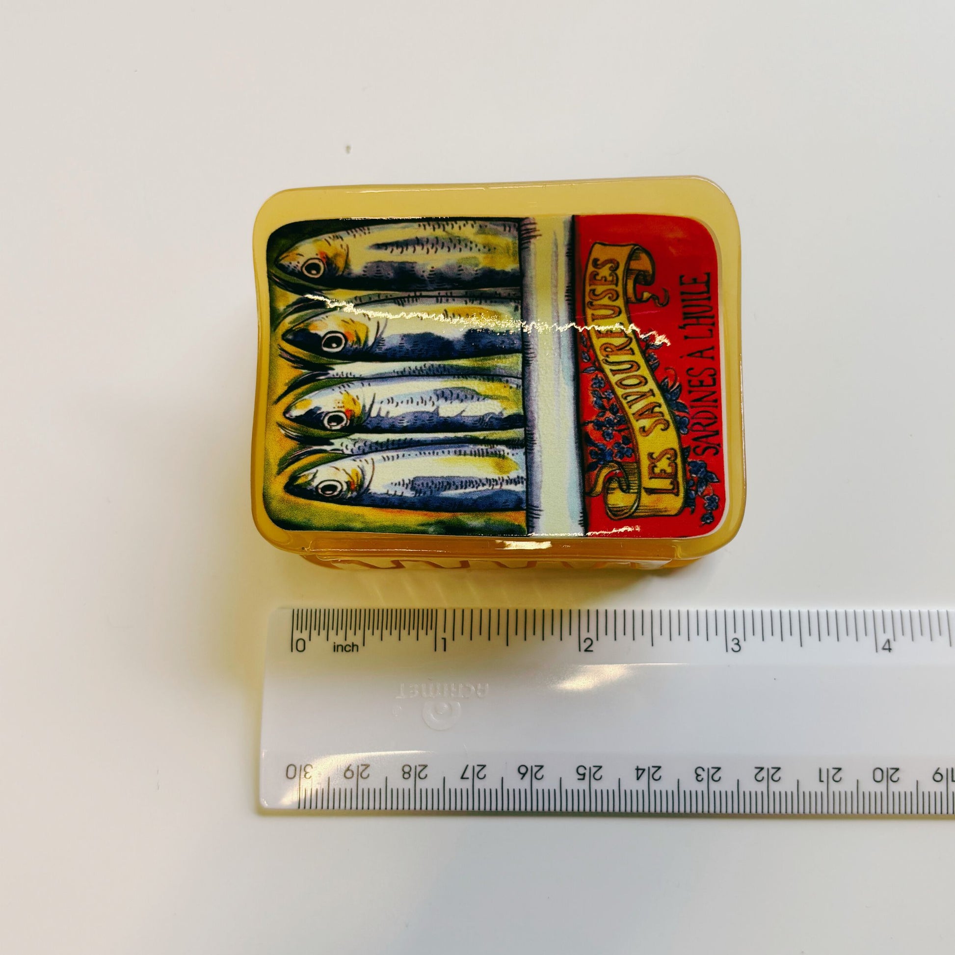 Velvet Claws Tinned Sardines Hair Clip | Claw Clip in Velvet Travel Bag