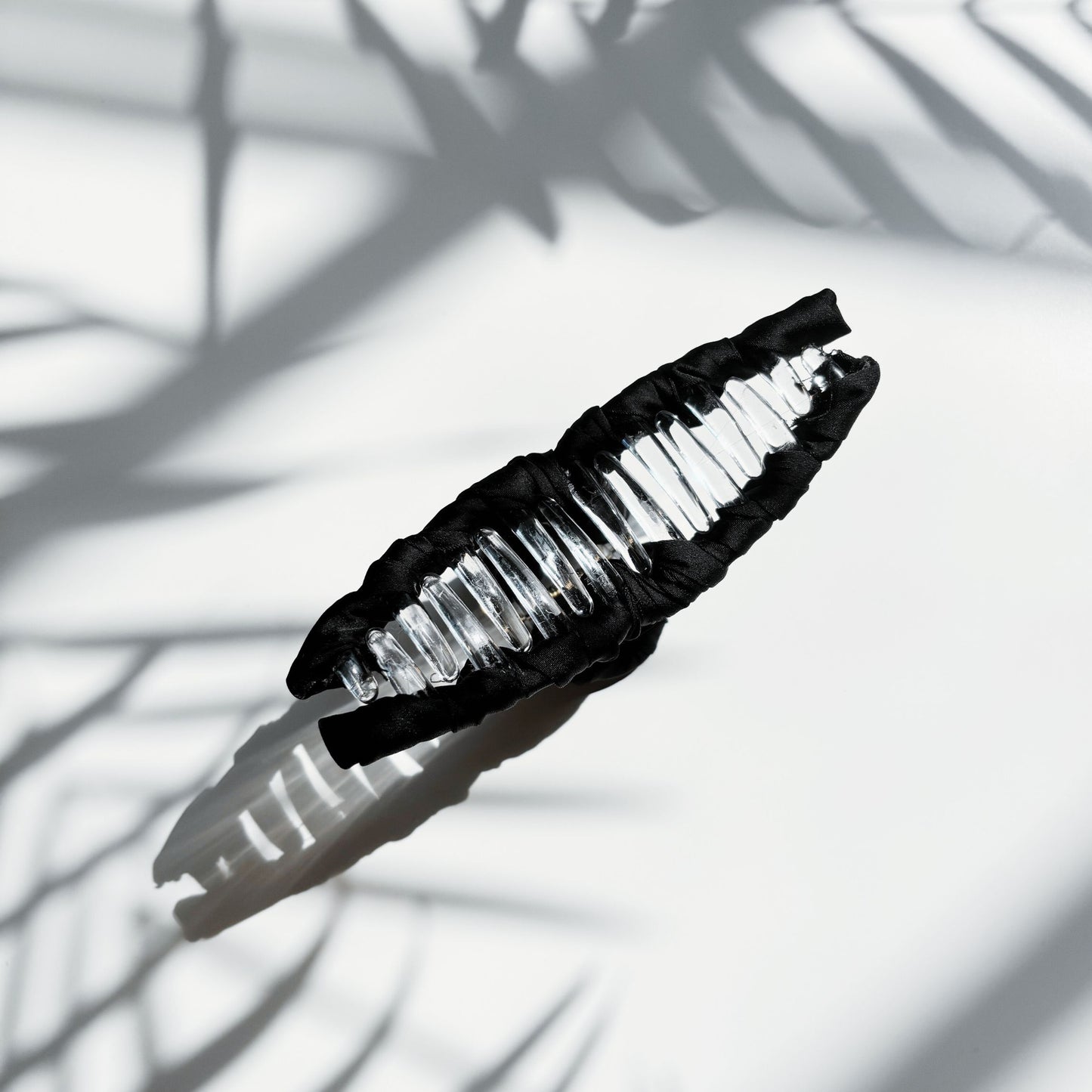 Velvet Claws Ultra Profesh Satin Wrapped Thin Hair Claw in Black