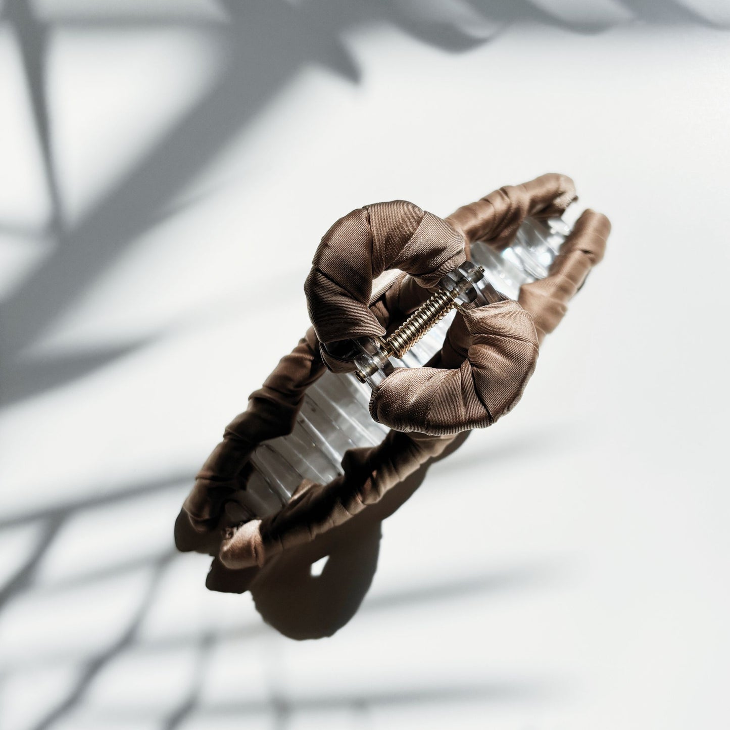 Velvet Claws Ultra Profesh Satin Wrapped Thin Hair Claw in Bronze