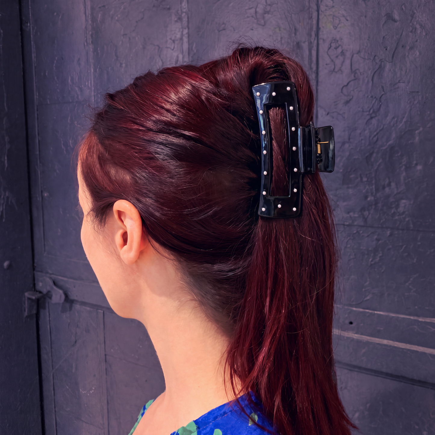 Velvet Claws Uptown Lady in Black Dot Hair Clip-Velvet Claws-The Bullish Store