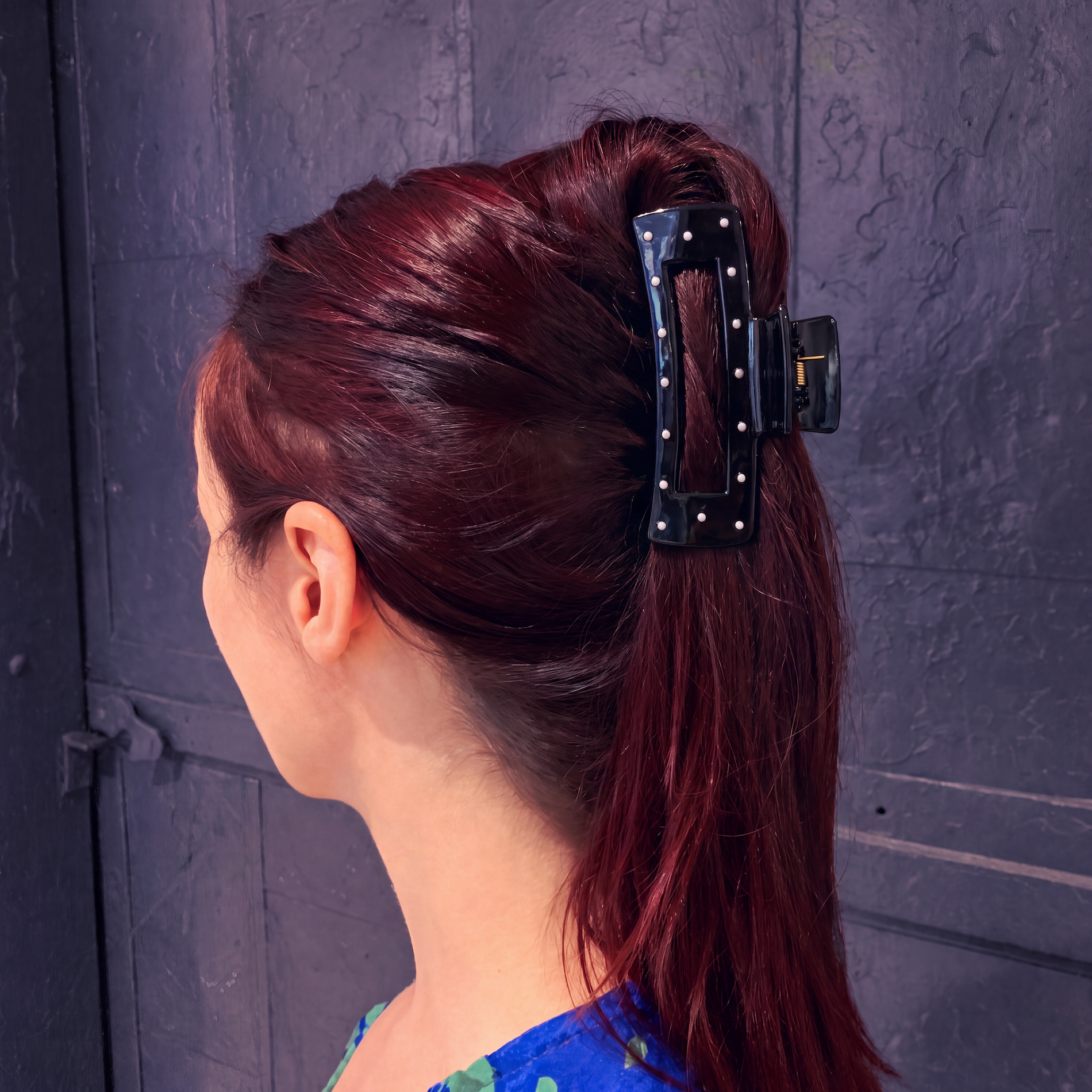Velvet Claws Uptown Lady in Black Dot Hair Clip-Velvet Claws-The Bullish Store