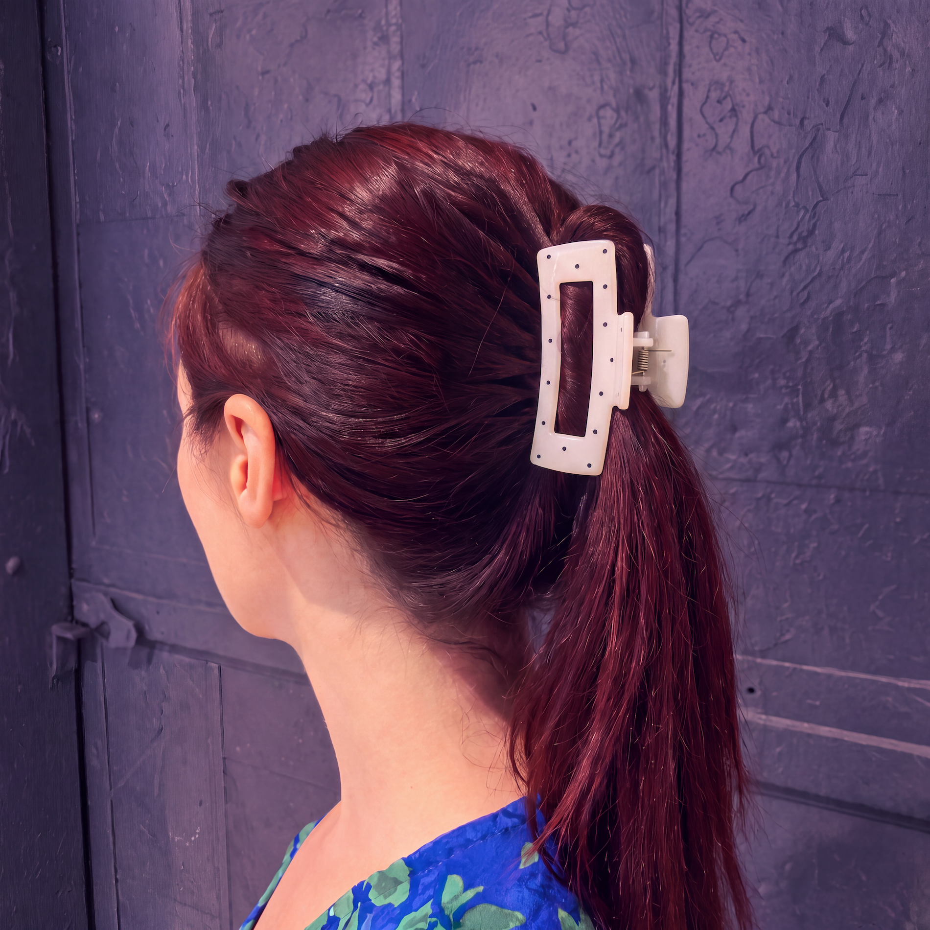 Velvet Claws Uptown Lady in White Dot Hair Clip-Velvet Claws-The Bullish Store