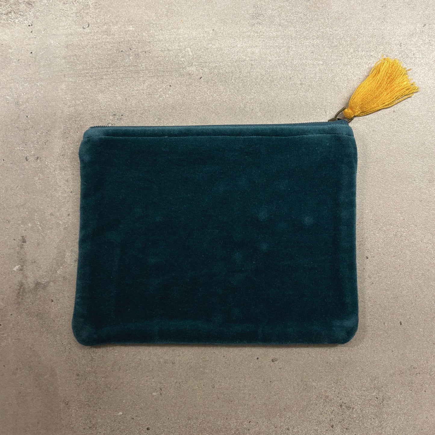 Velvet Leaf Garden Coin Purse | Embroidered Cotton Pouch & Nature-Inspired Gift for Her