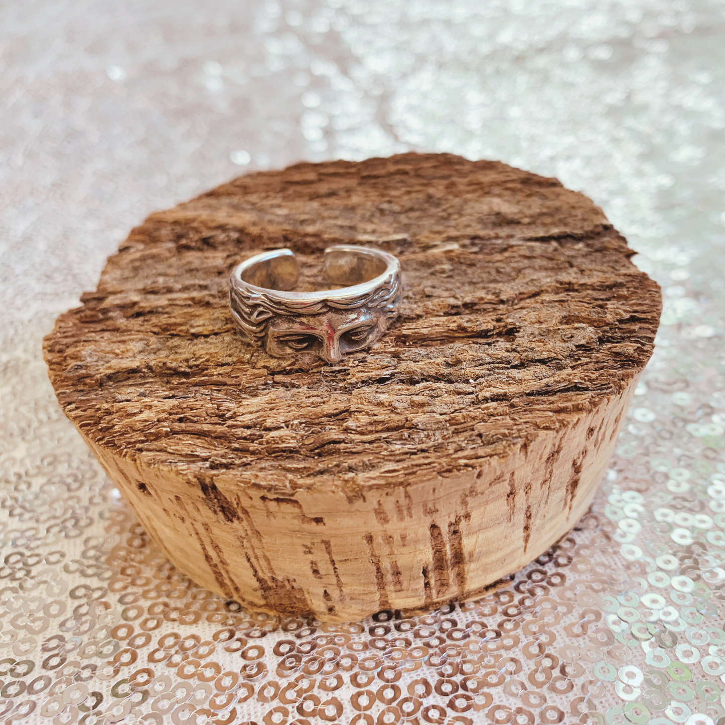 Venus De Milo Statue Adjustable Ring in Silver