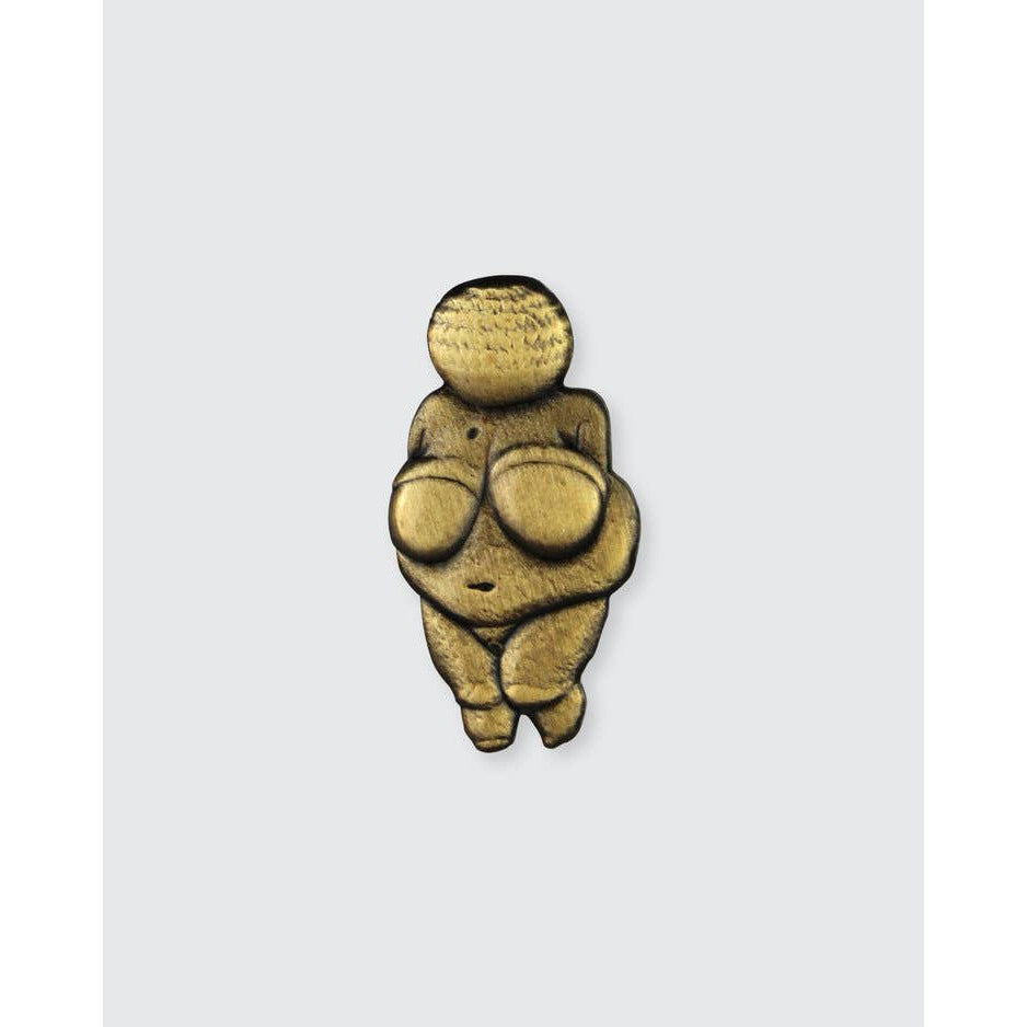 Venus of Willendorf Pin Brooch | Female Figure 3D Relief Pin | 1.25" x 0.6"