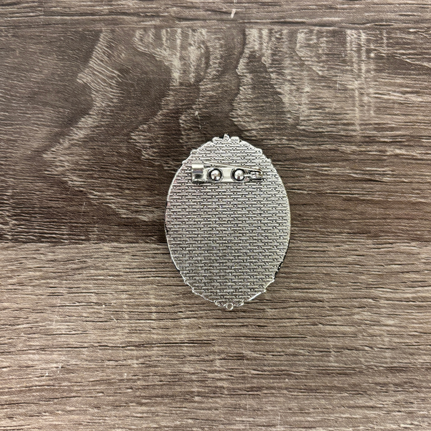 Victorian Creepy Twins Photo Brooch Vintage Halloween Art