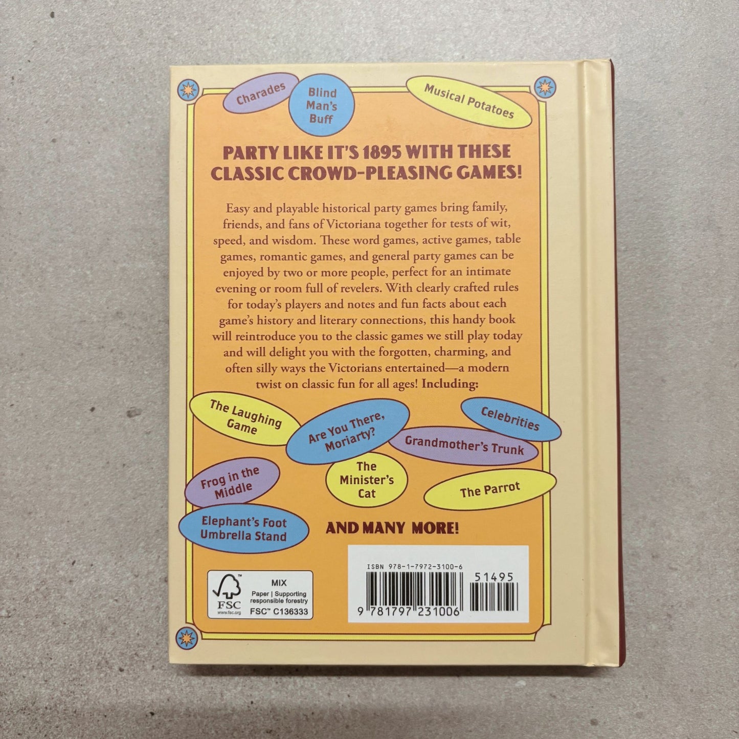 Victorian Parlour Games Book | 19th Century Victorian-era Party Games