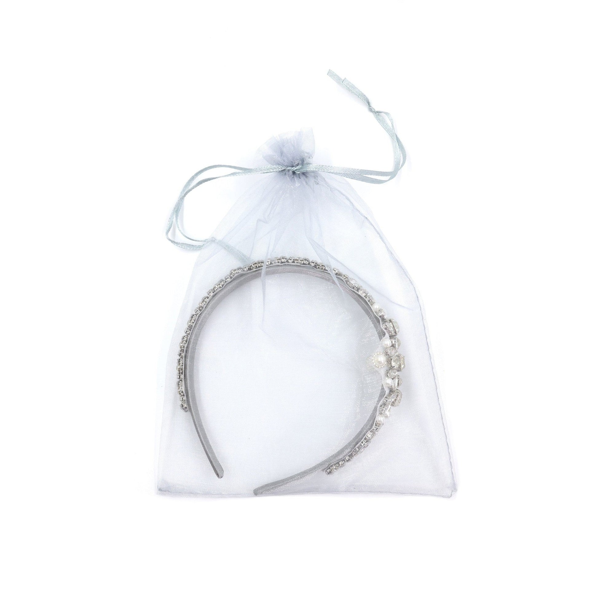 Vintage Bride Bejeweled Asymmetrical Headband Tiara | Royalty Crown Party or Bridal Hair Accessory