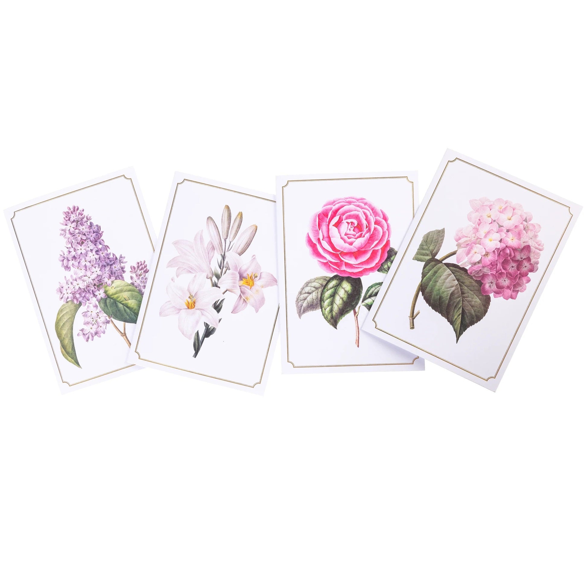 Vintage Floral Greeting Cards in Keepsake Boxed | Personalized Note Cards | 4.25"x 6"