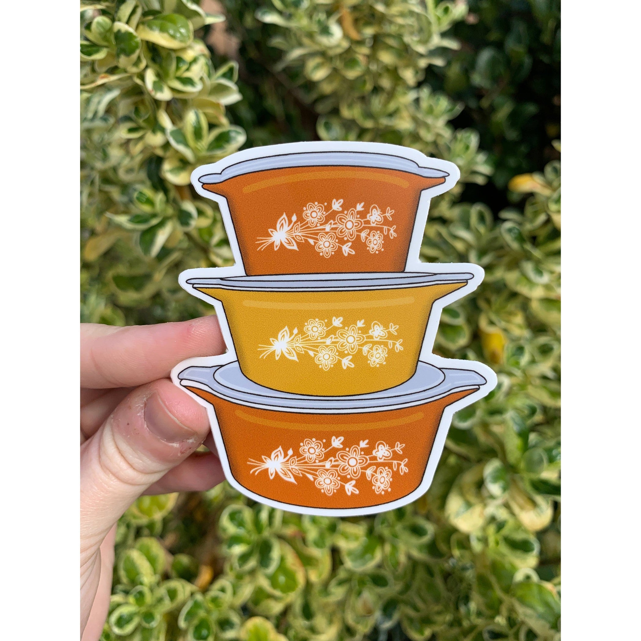 Vintage Gold Butterfly Pyrex Casserole Dish Sticker – The Bullish Store