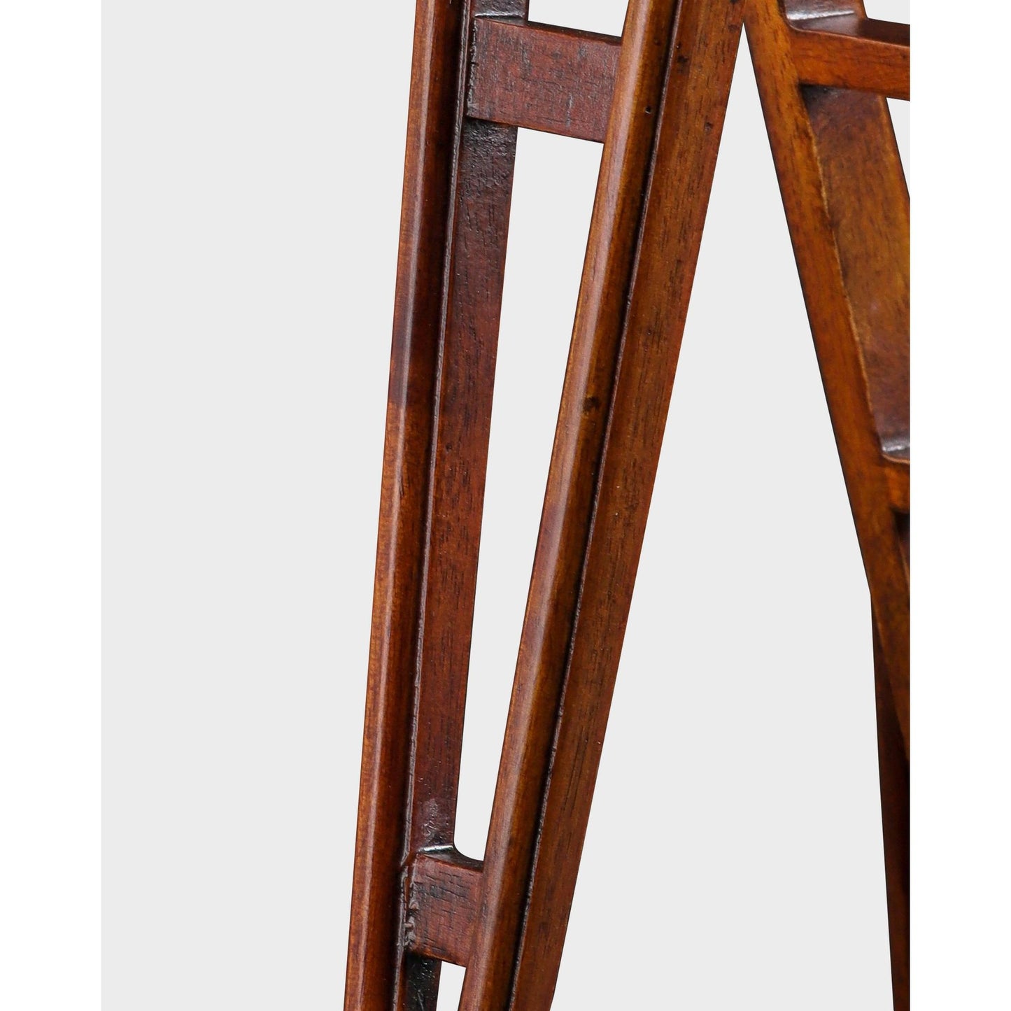 Vintage Orchard Ladder Bookshelf Decor | Miniature Reproduction Rustic Wooden Fruit Picking Ladder 14.5" Tall