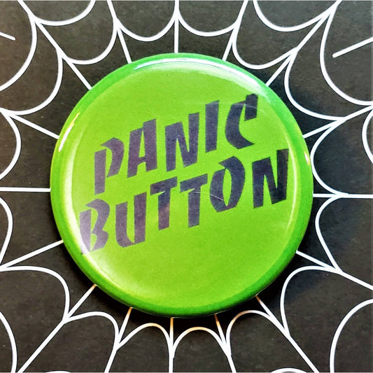 Vintage Reproduction Panic Button Small Pinback Button | 1.25" Diameter
