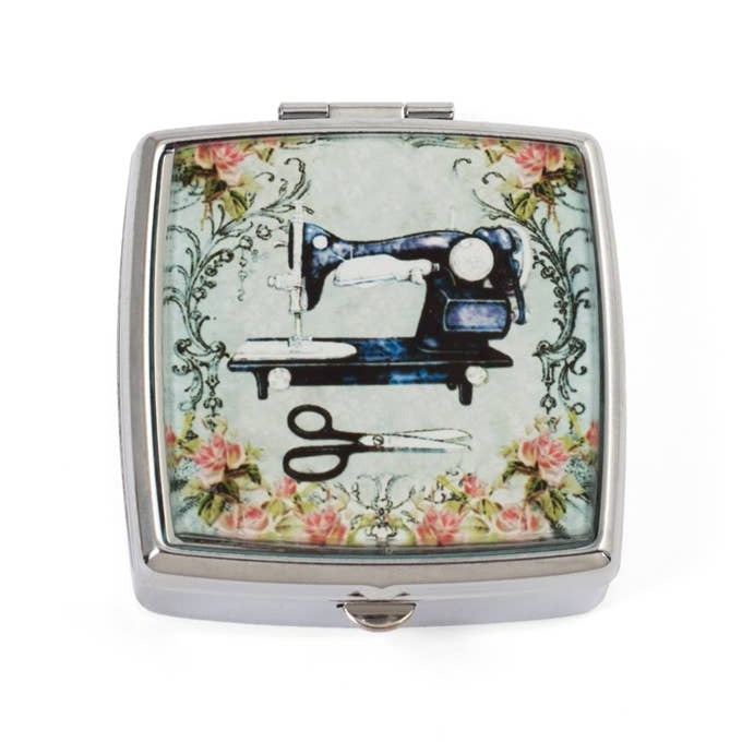 Vintage Sewing Machine Ceramic Pill Box | Giftable-Value Arts-The Bullish Store