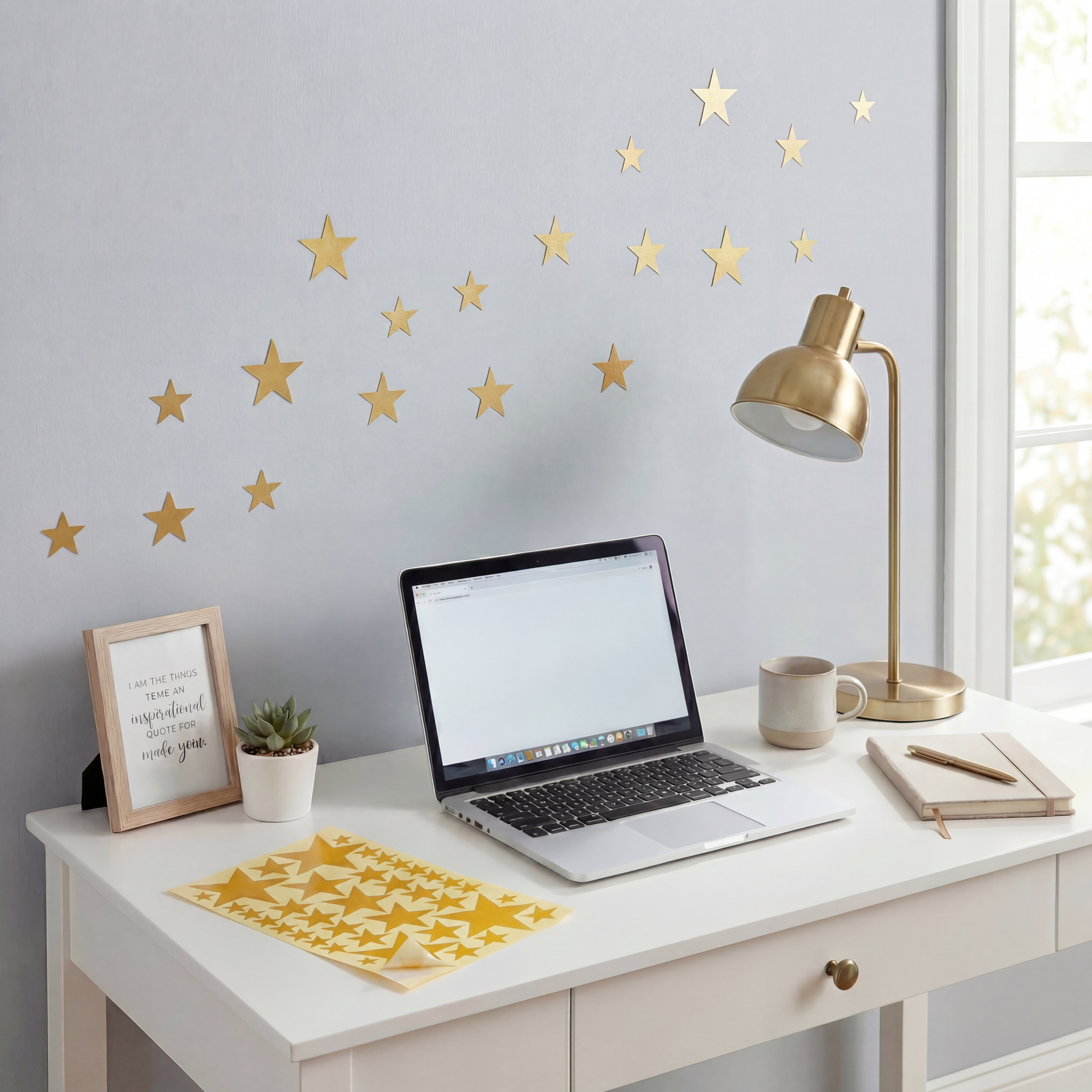 Vinyl Star Wall Decals - Sold Per Sheet