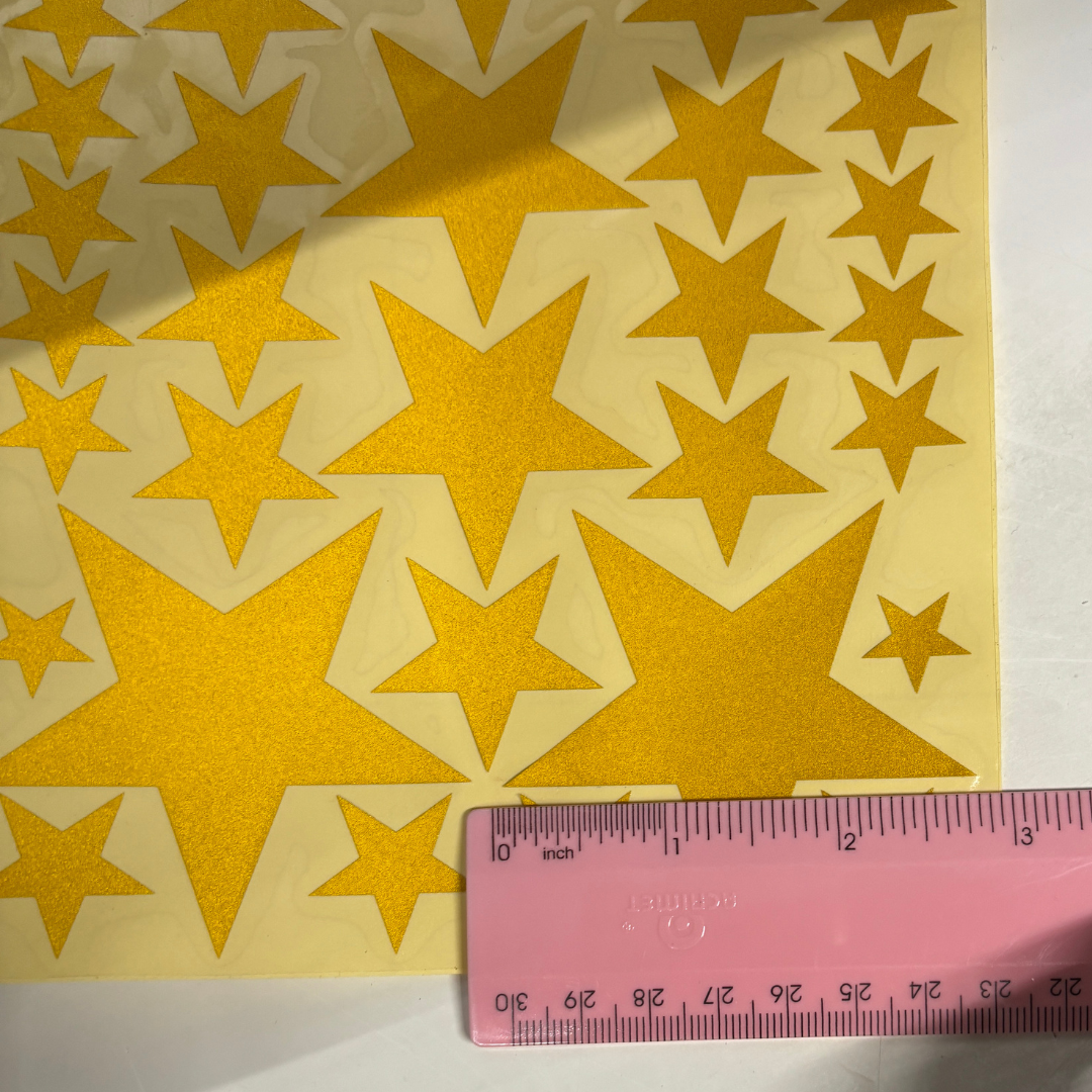 Vinyl Star Wall Decals - Sold Per Sheet