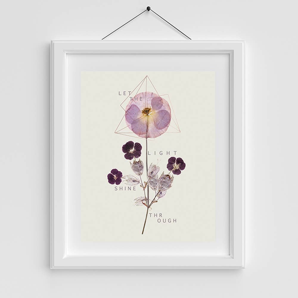 Violet Glow 11" x 14" Art Print | Copper Details | Unframed | Gift for Her