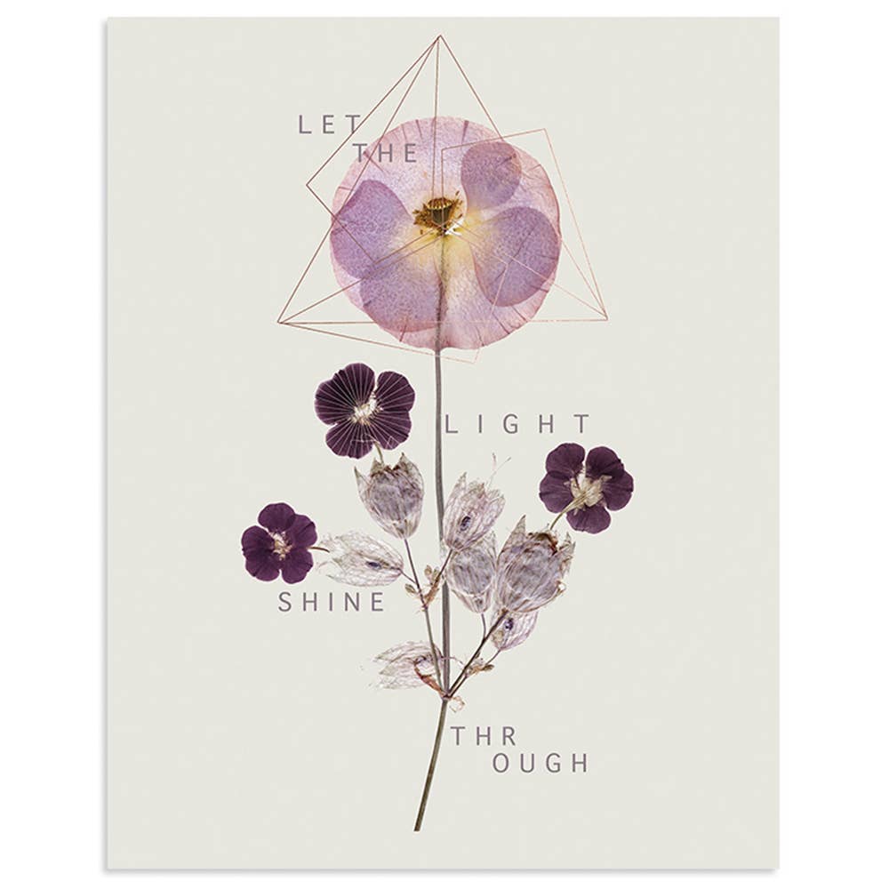 Violet Glow 11" x 14" Art Print | Copper Details | Unframed | Gift for Her