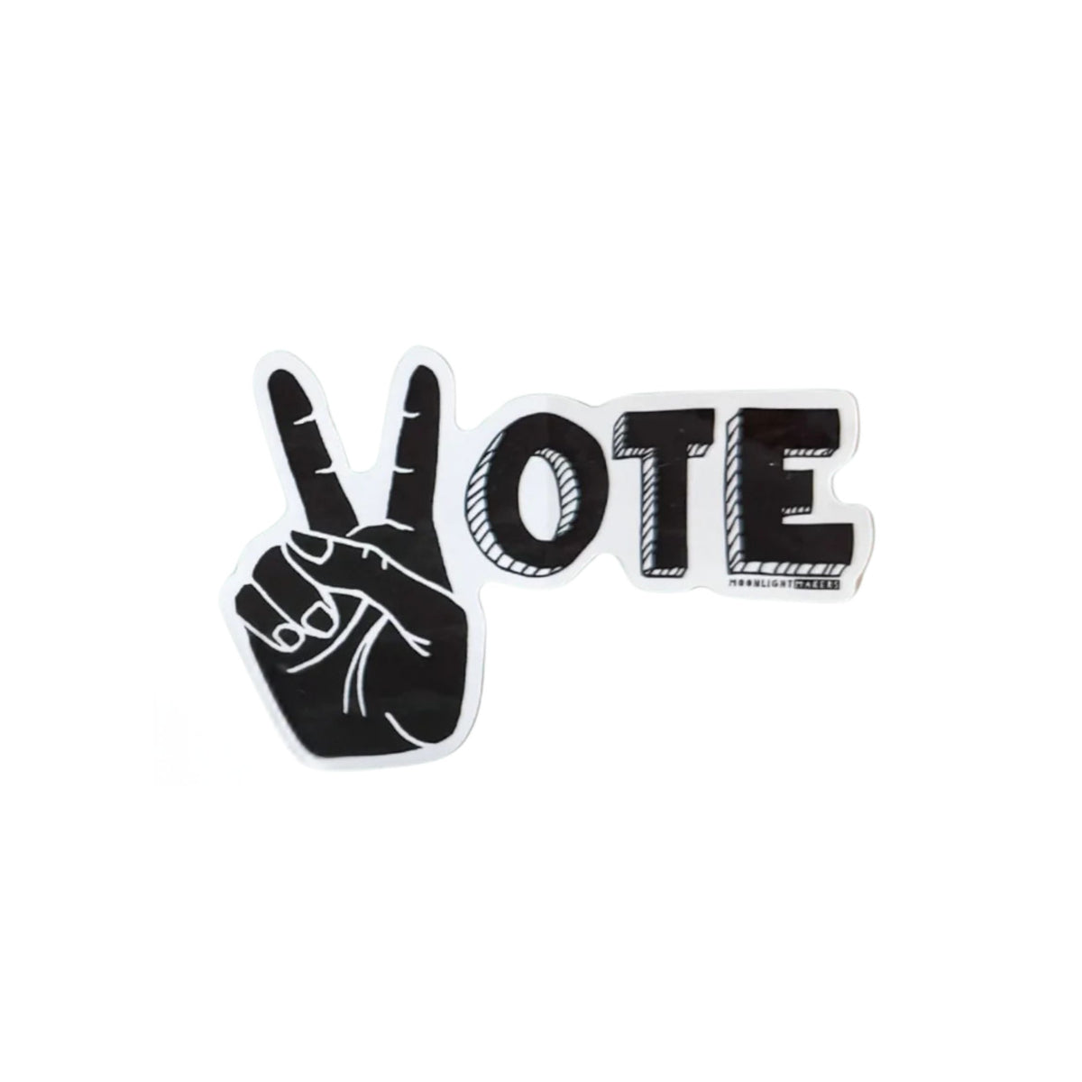 Vote Hand Sign Vinyl Sticker