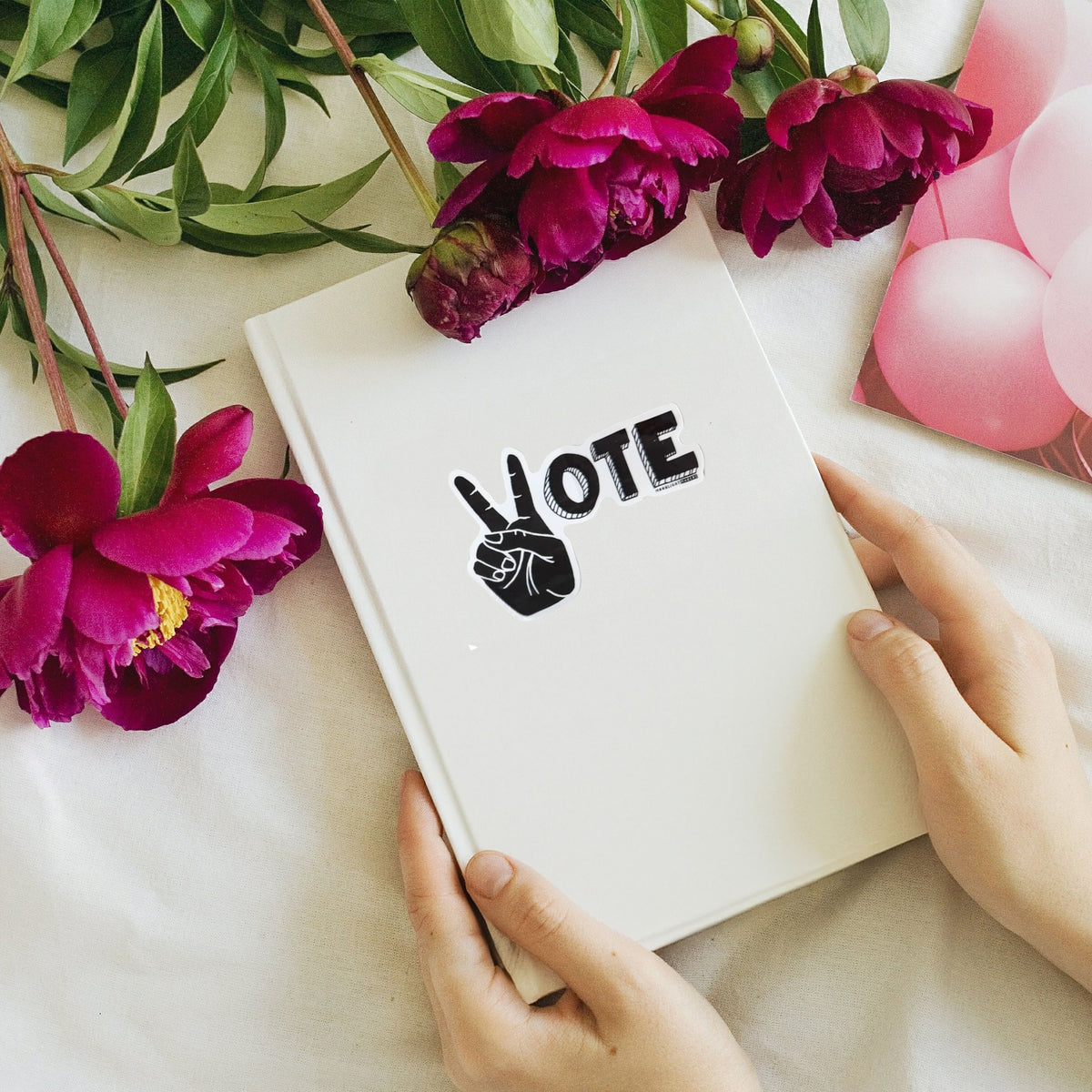 Vote Hand Sign Vinyl Sticker