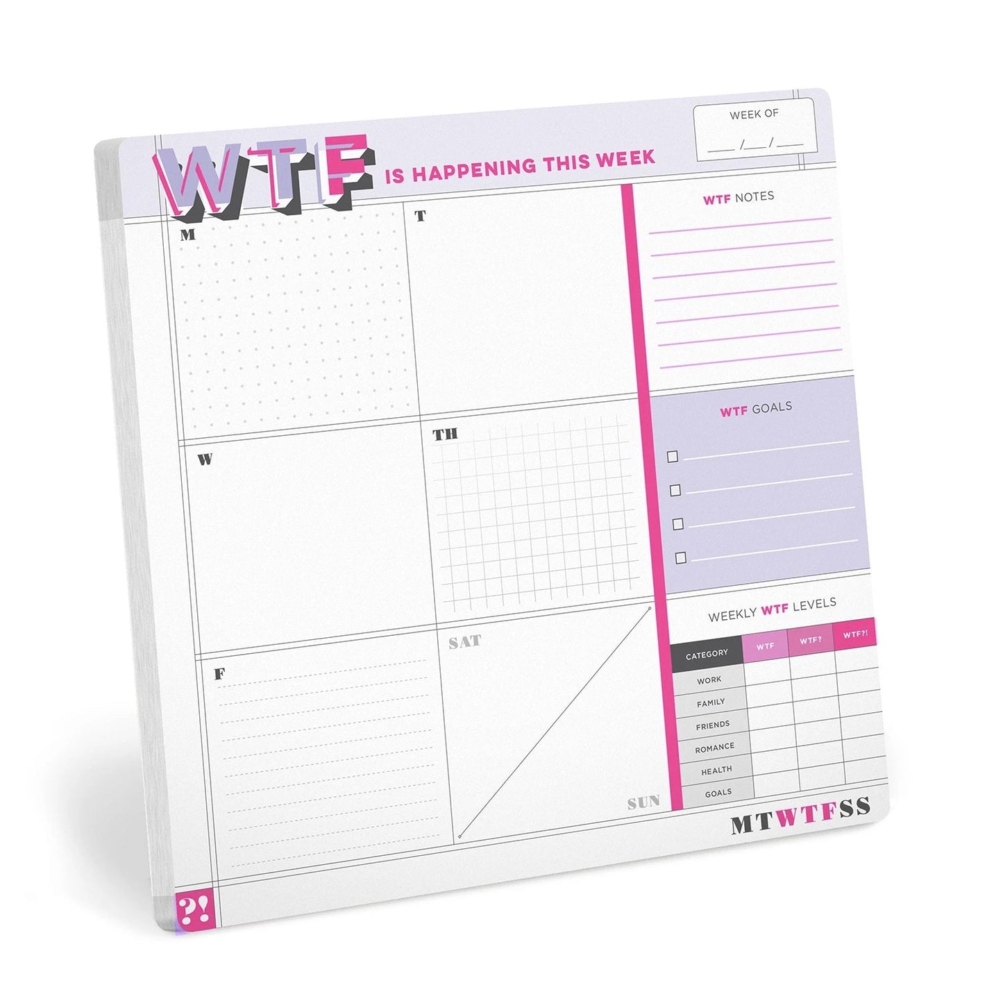 WTF is Happening This Week Sticky Paper Mousepad | 8.5" x 8.5" | 60 sheets