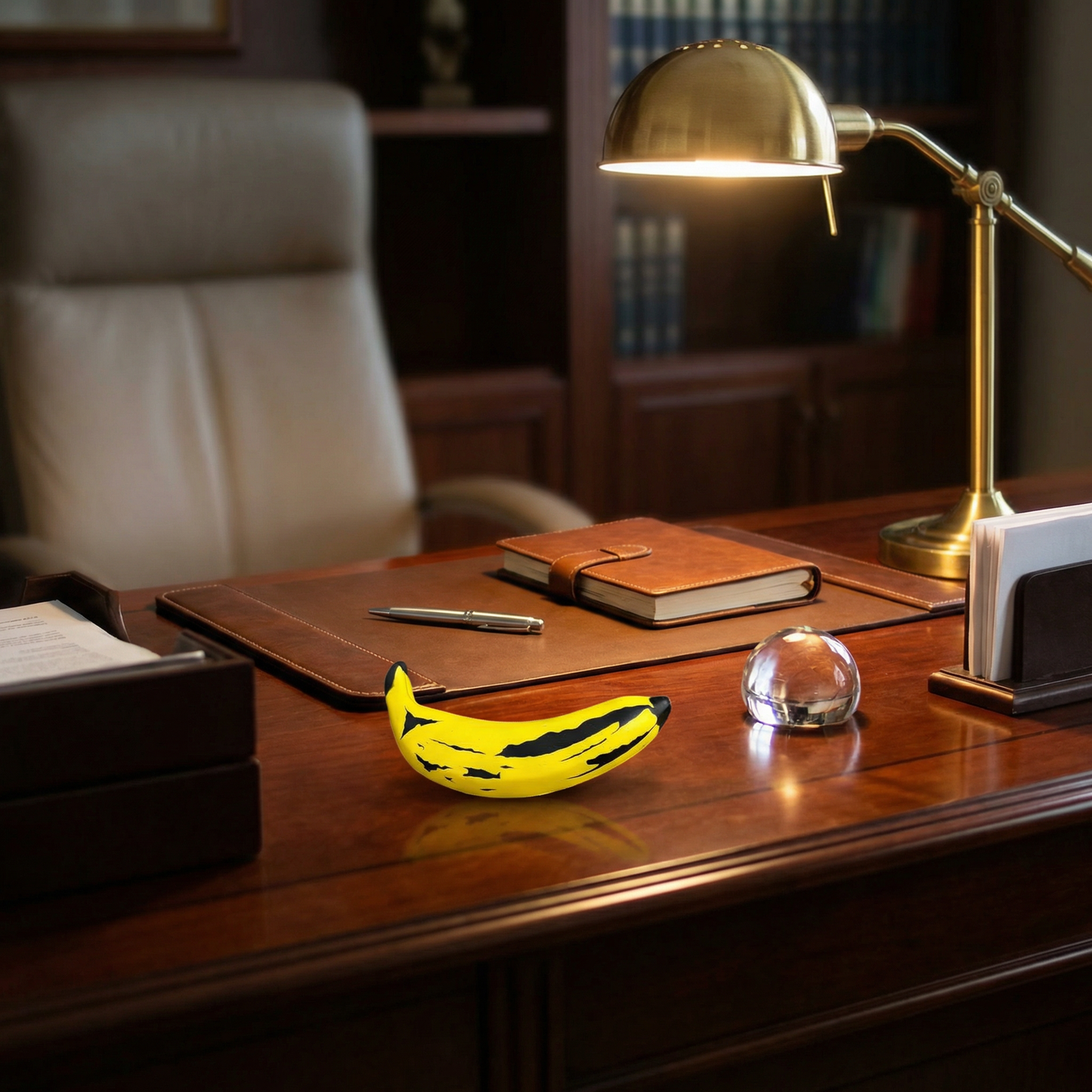 Warhol Banana Stress Reliever | Andy Warhol-Inspired Squishy Art Toy