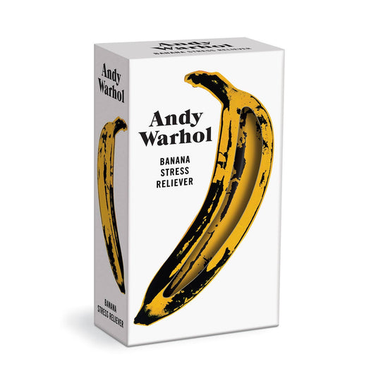 Warhol Banana Stress Reliever | Andy Warhol-Inspired Squishy Art Toy