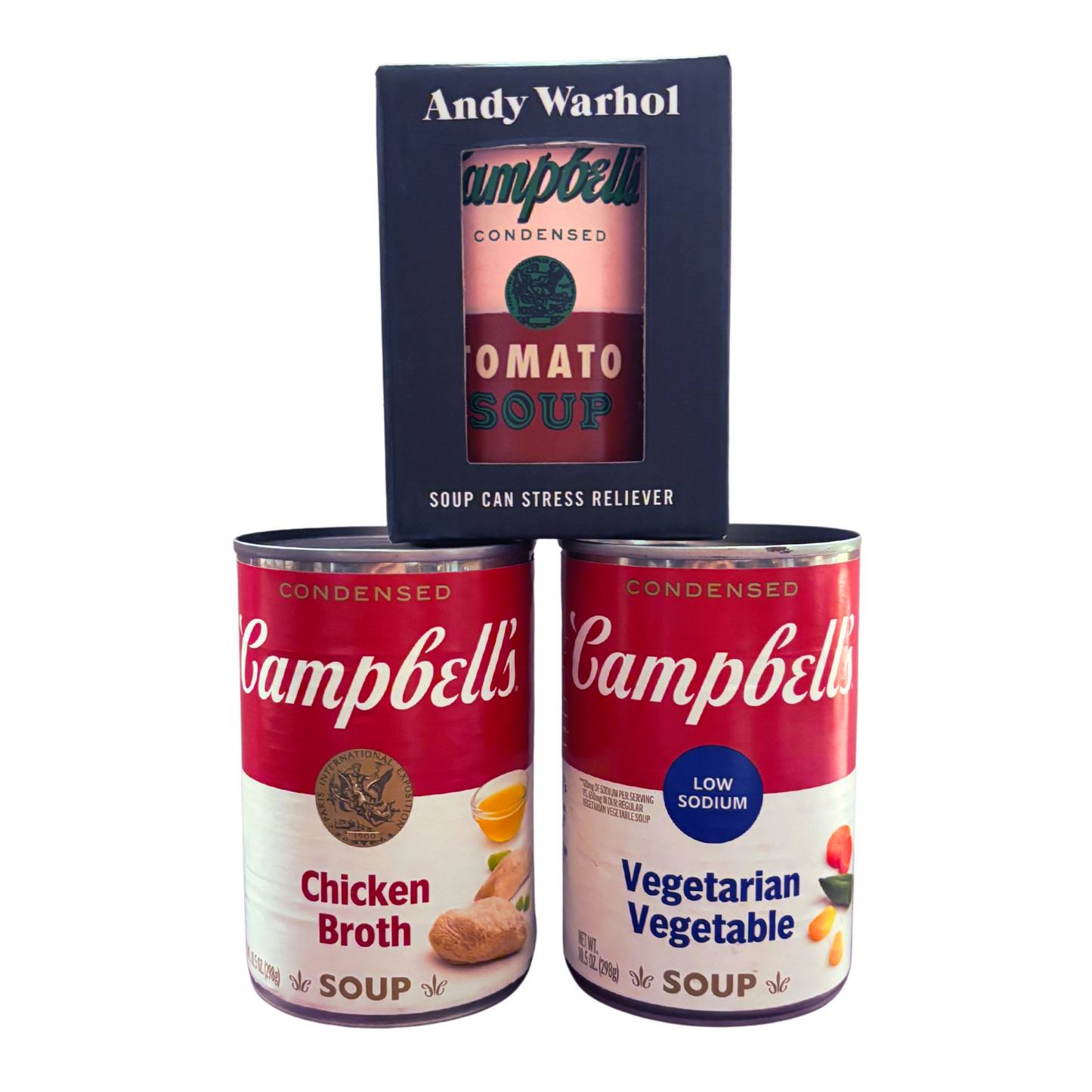 Warhol Soup Can Stress Reliever | Squeezable Soup Can