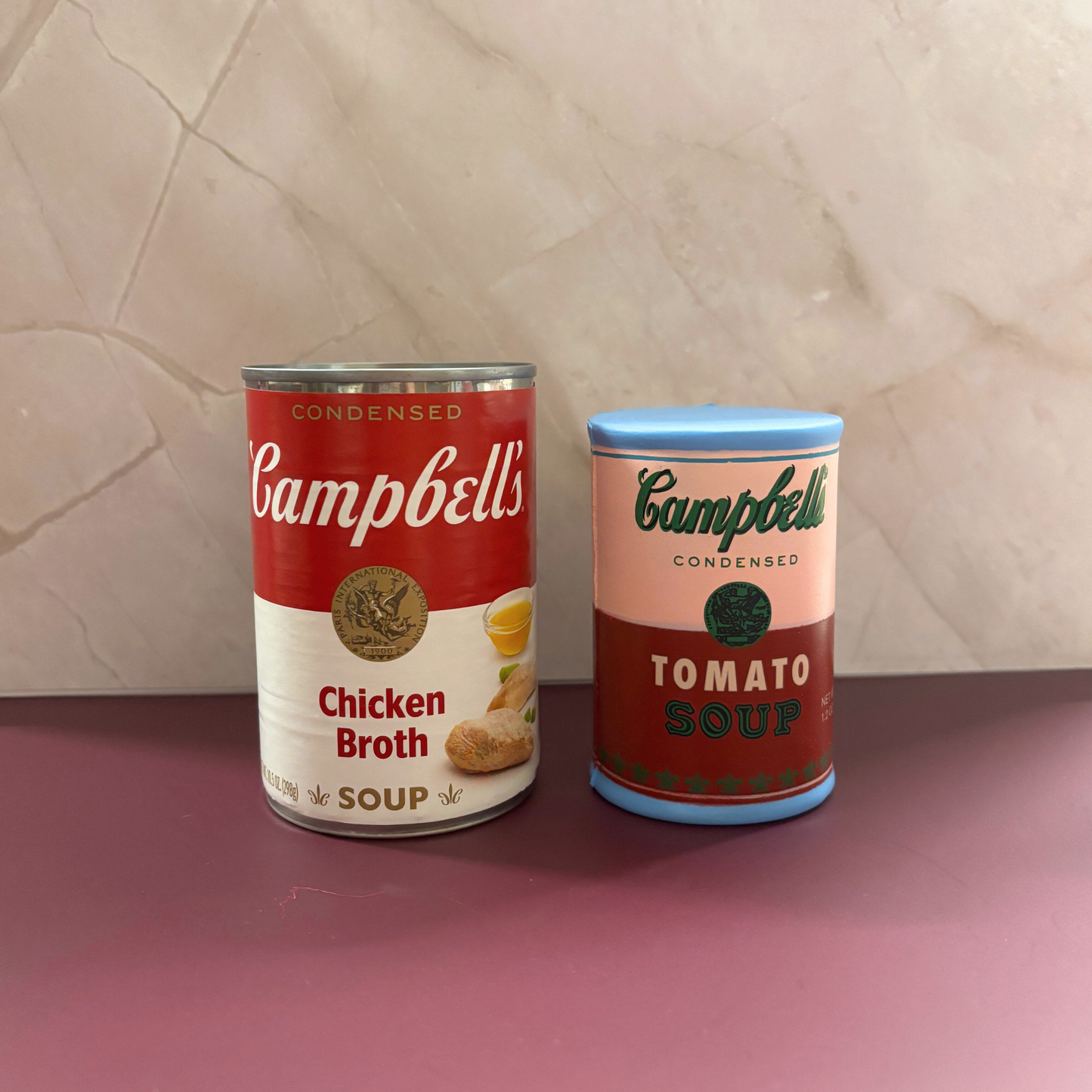 Warhol Soup Can Stress Reliever | Squeezable Soup Can