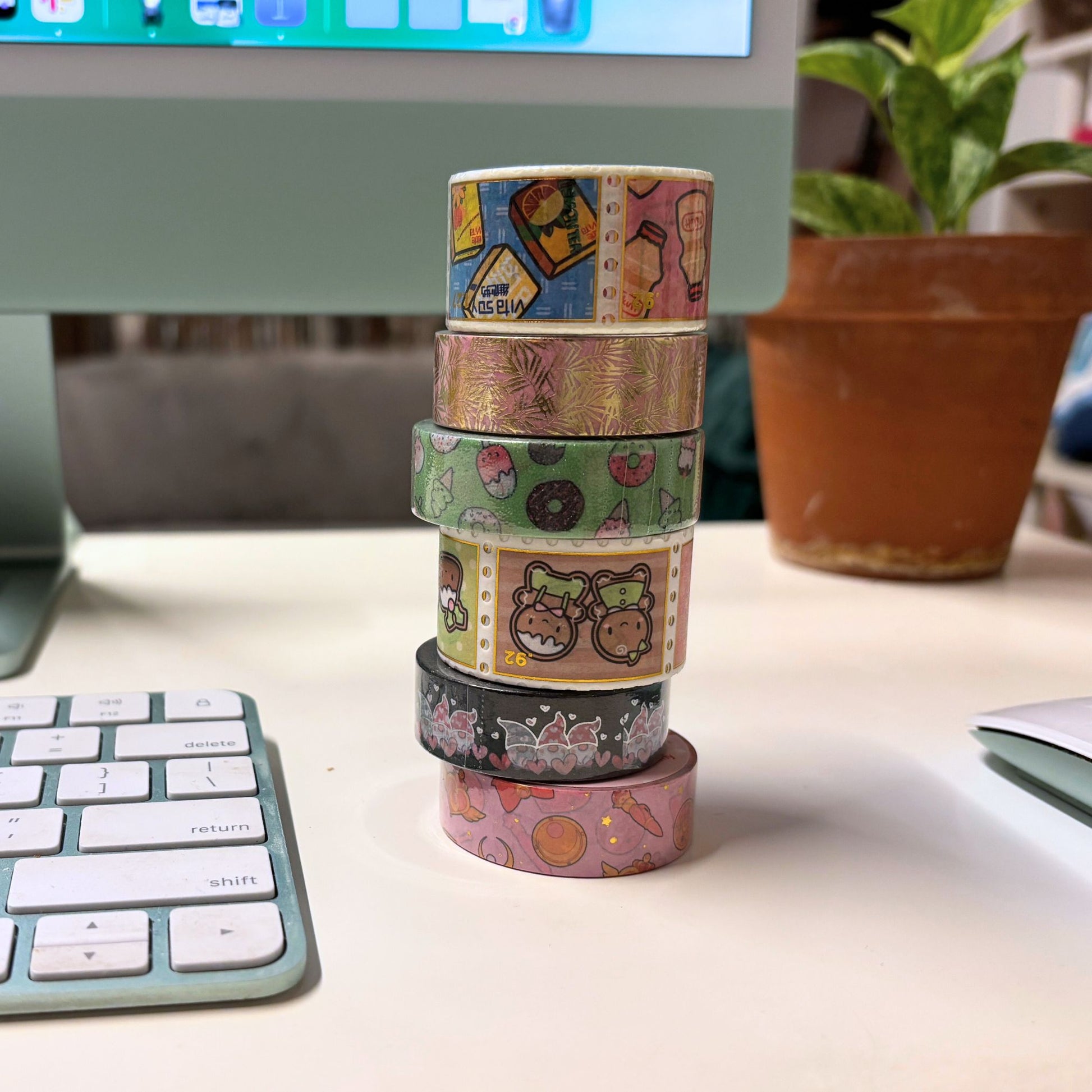Washi Tape Mystery Pack | Set of 6 Fun Bundle of Decorating Tape