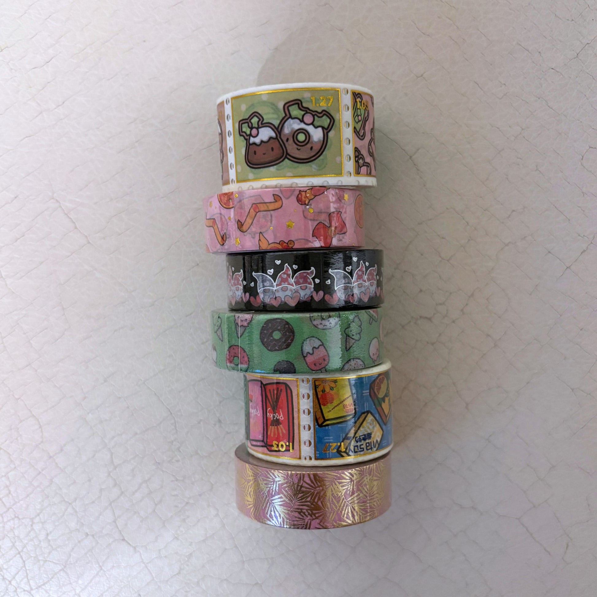 Washi Tape Mystery Pack | Set of 6 Fun Bundle of Decorating Tape