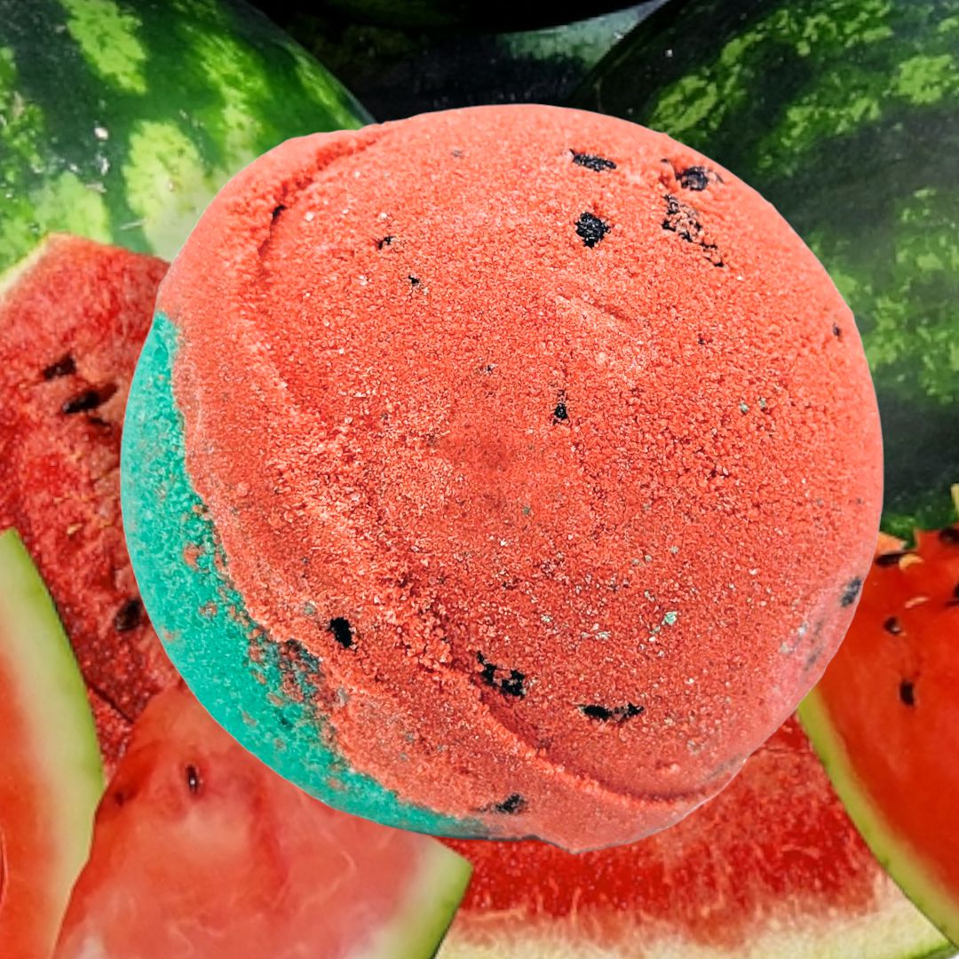 Watermelon Sugar Bath Bomb | Sugar Sweet Bathtub Bliss Fizzle Fizzer | 4.96oz