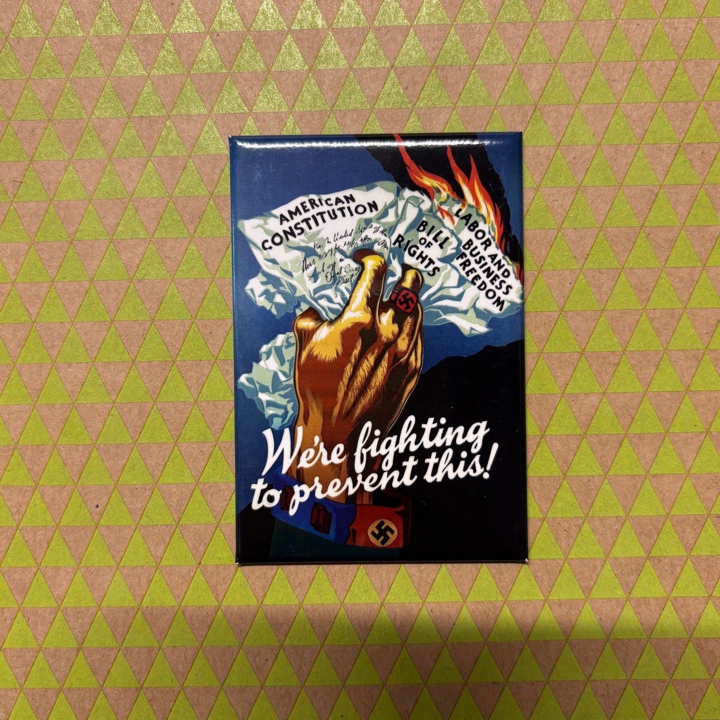 We Are Fighting To Prevent This Refrigerator Magnet | 3" x 2"