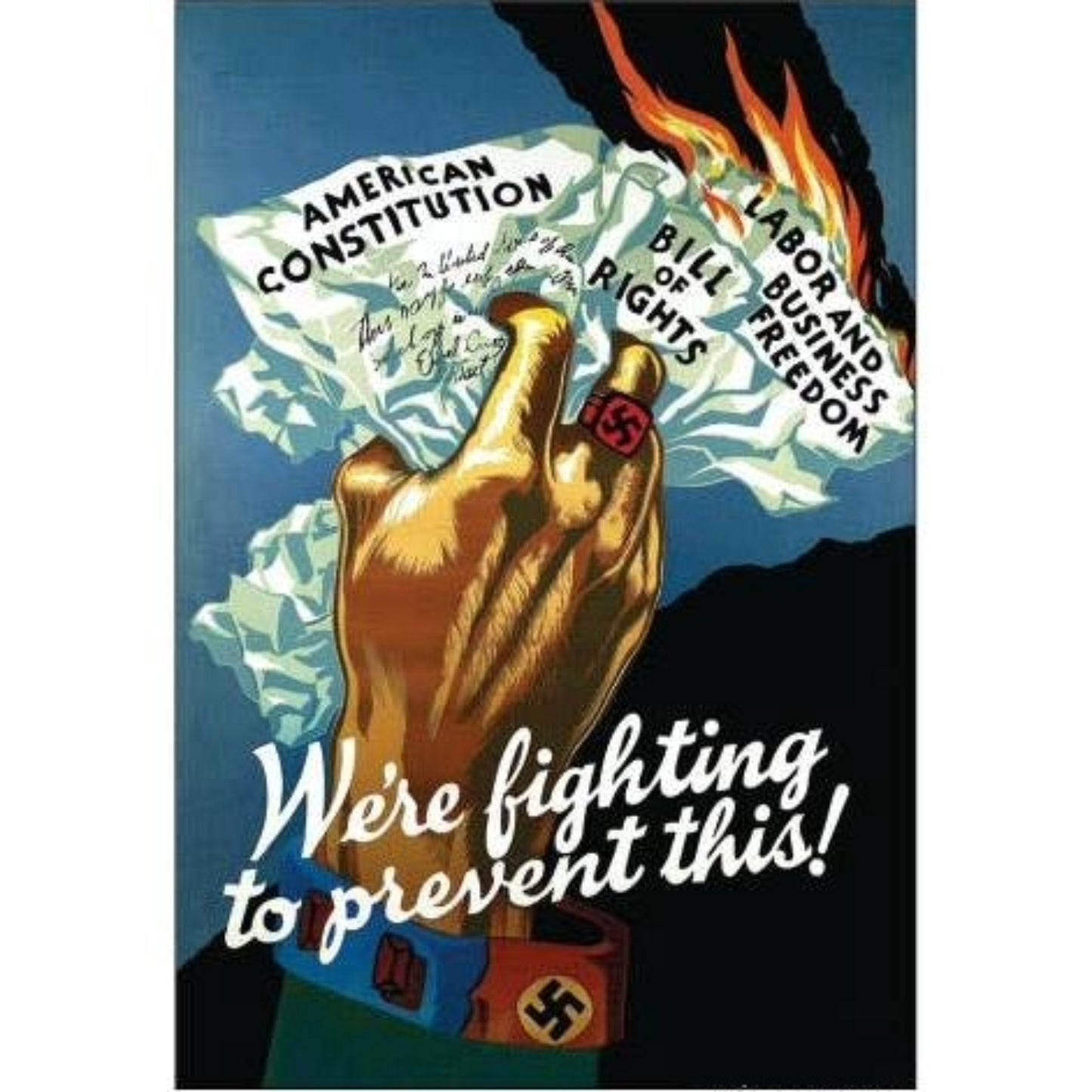 We Are Fighting To Prevent This Refrigerator Magnet | 3" x 2"-Ephemera-The Bullish Store