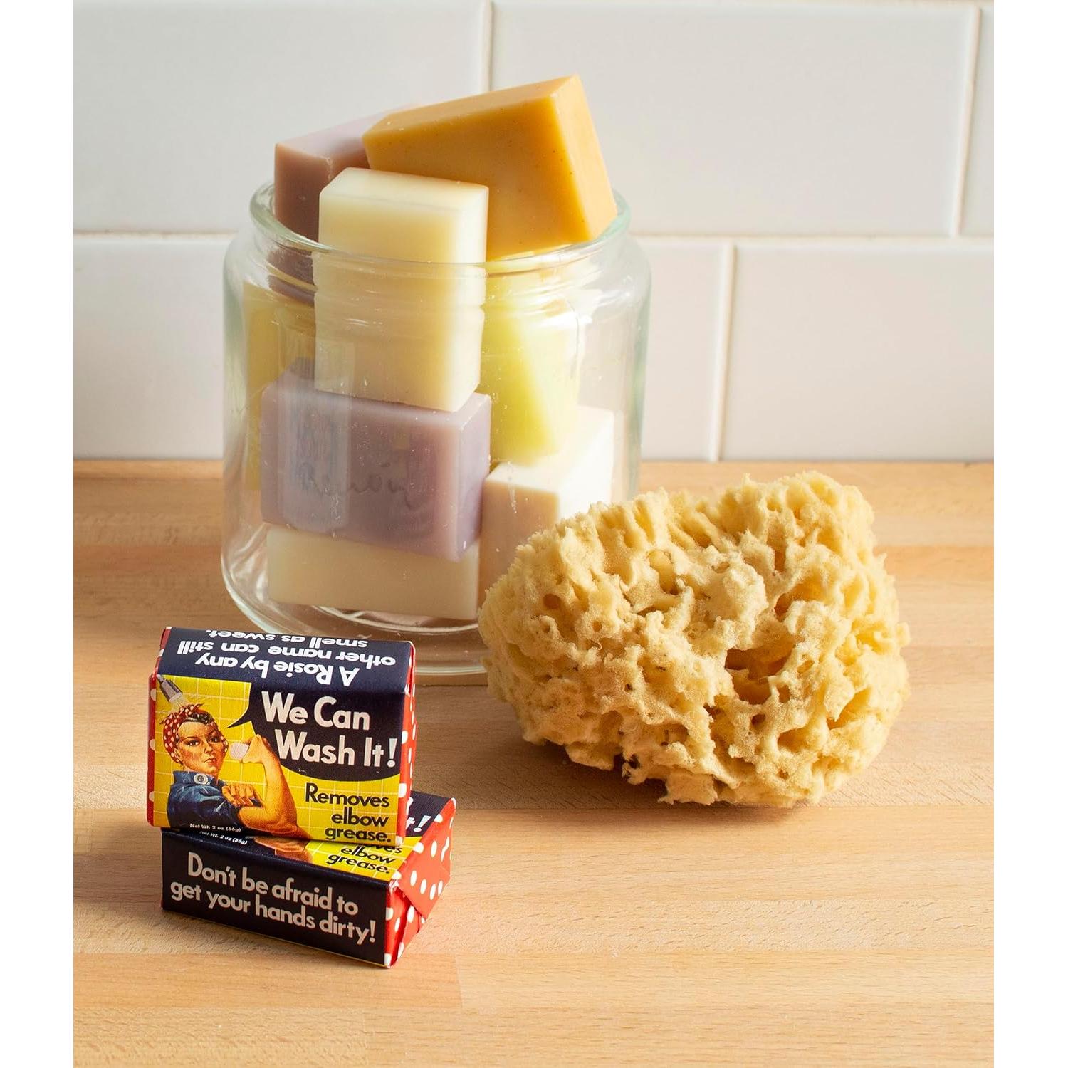 Rosie the Riveter Mini Soap - We Can Wash It! | Women's Empowerment Themed Gift Soap