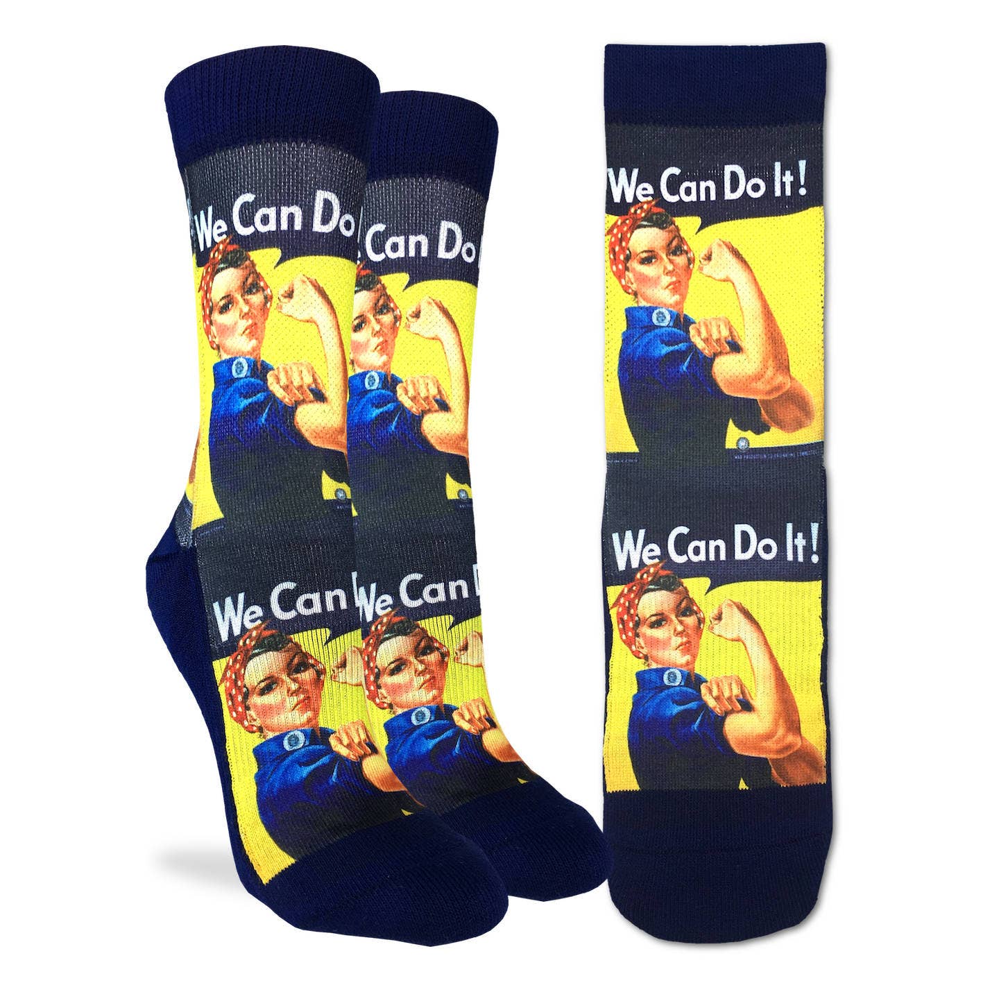 We Can Do It Women’s Rosie the Riveter Socks | Empowering Feminist Crew Socks