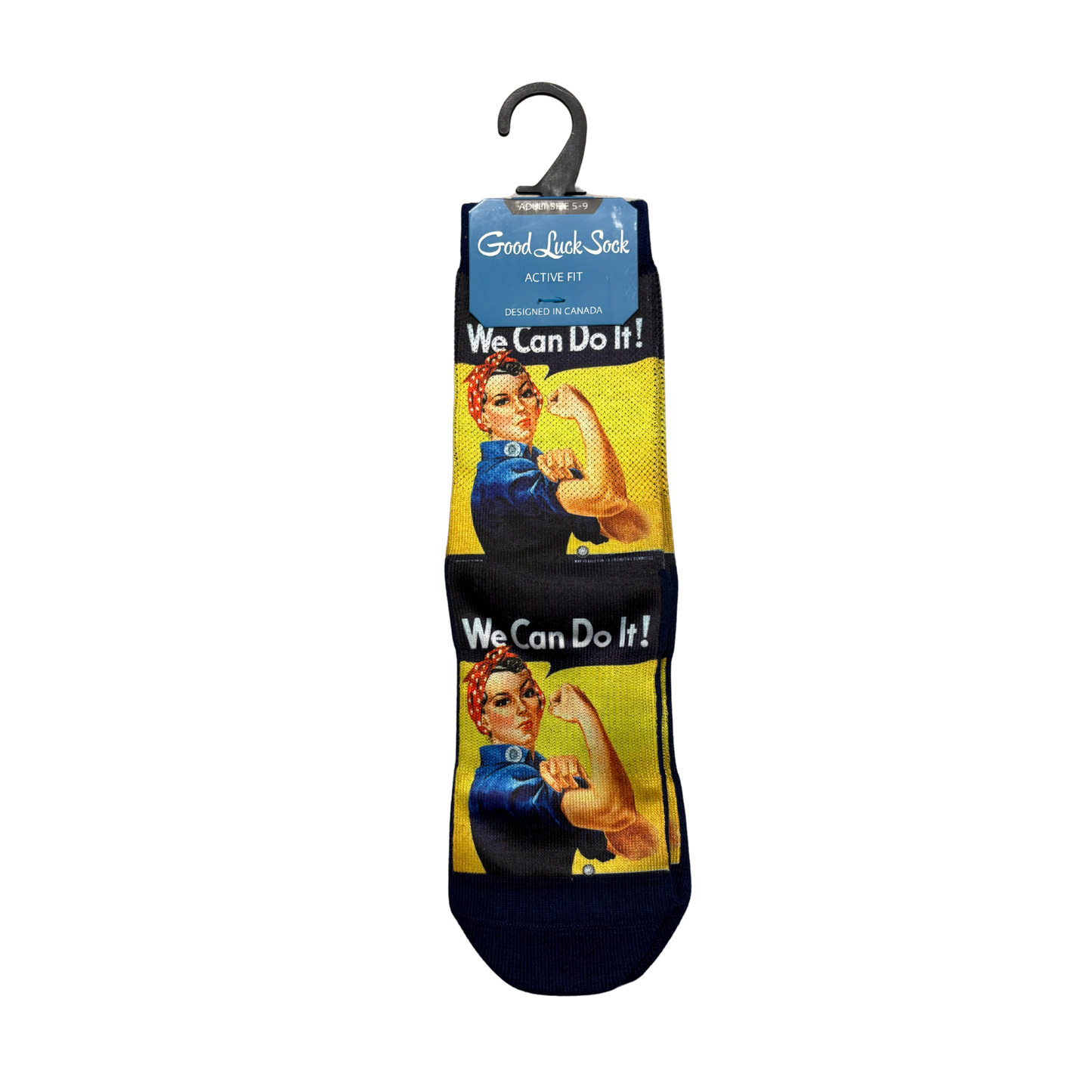 We Can Do It Women’s Rosie the Riveter Socks | Empowering Feminist Crew Socks