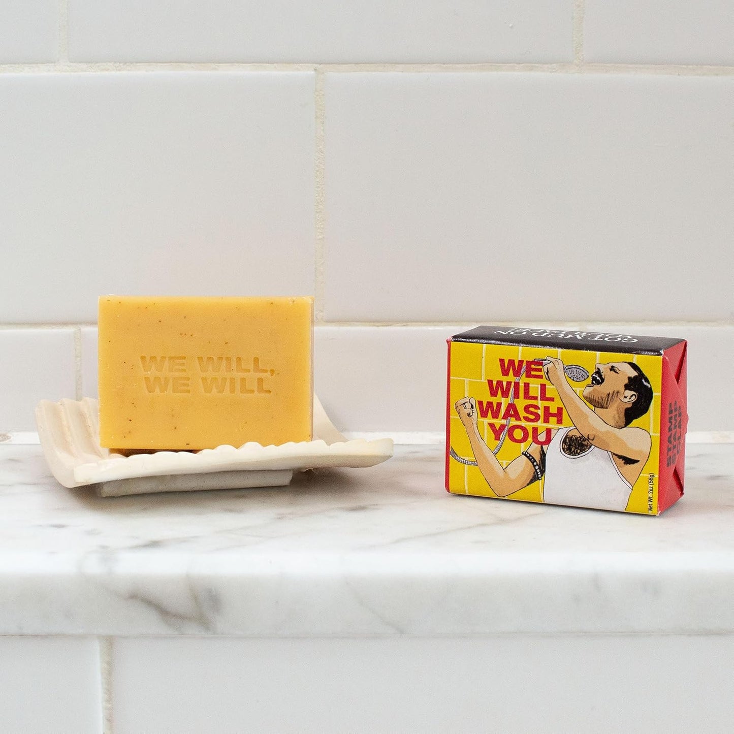 We Will Wash You Freddie Mercury Soap | Almond Cocoa Butter Soap Bar
