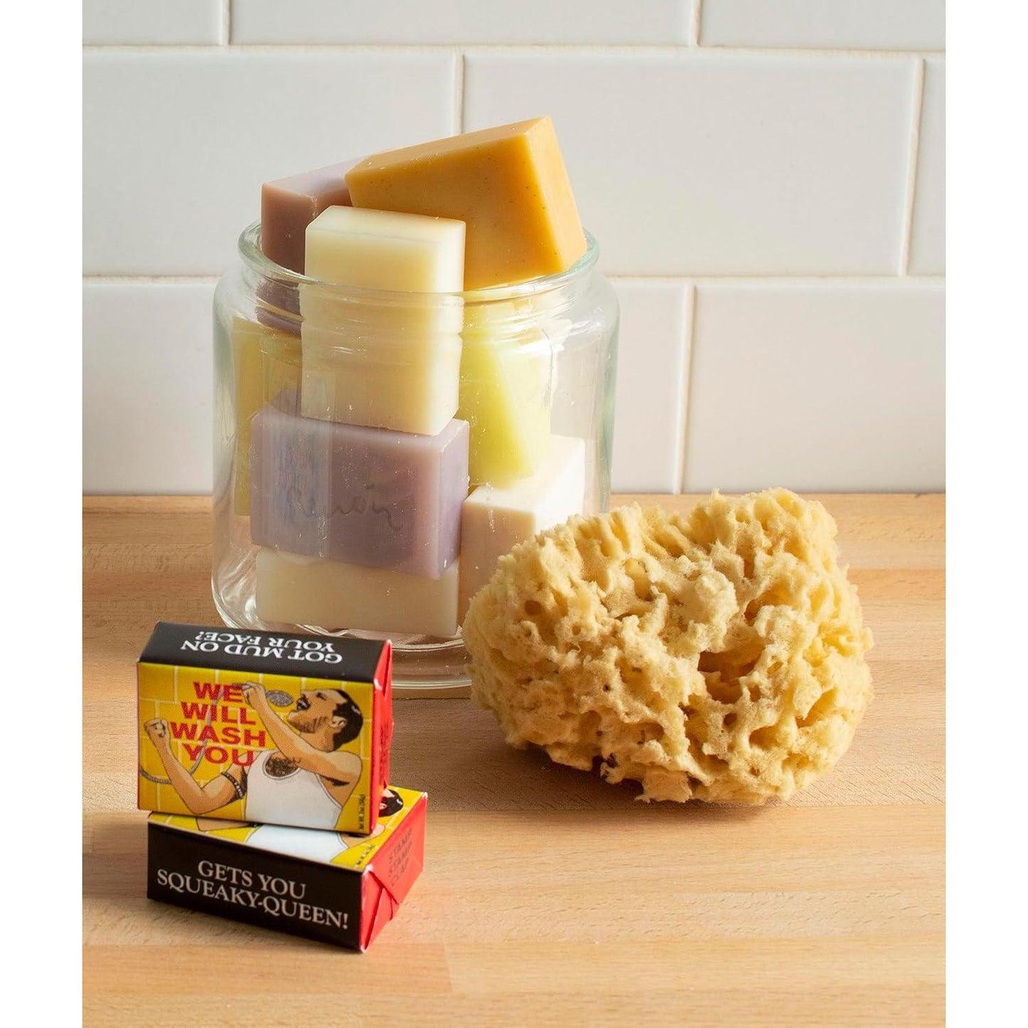 We Will Wash You Freddie Mercury Soap | Almond Cocoa Butter Soap Bar