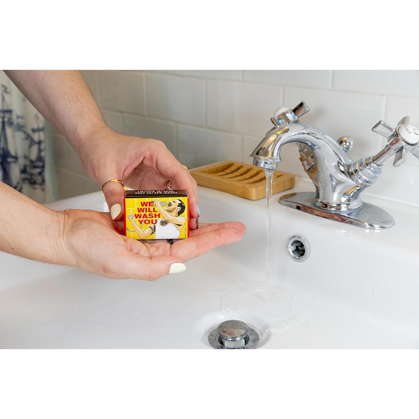 We Will Wash You Freddie Mercury Soap | Almond Cocoa Butter Soap Bar