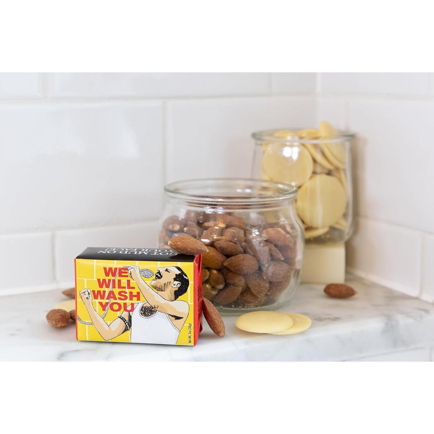 We Will Wash You Freddie Mercury Soap | Almond Cocoa Butter Soap Bar