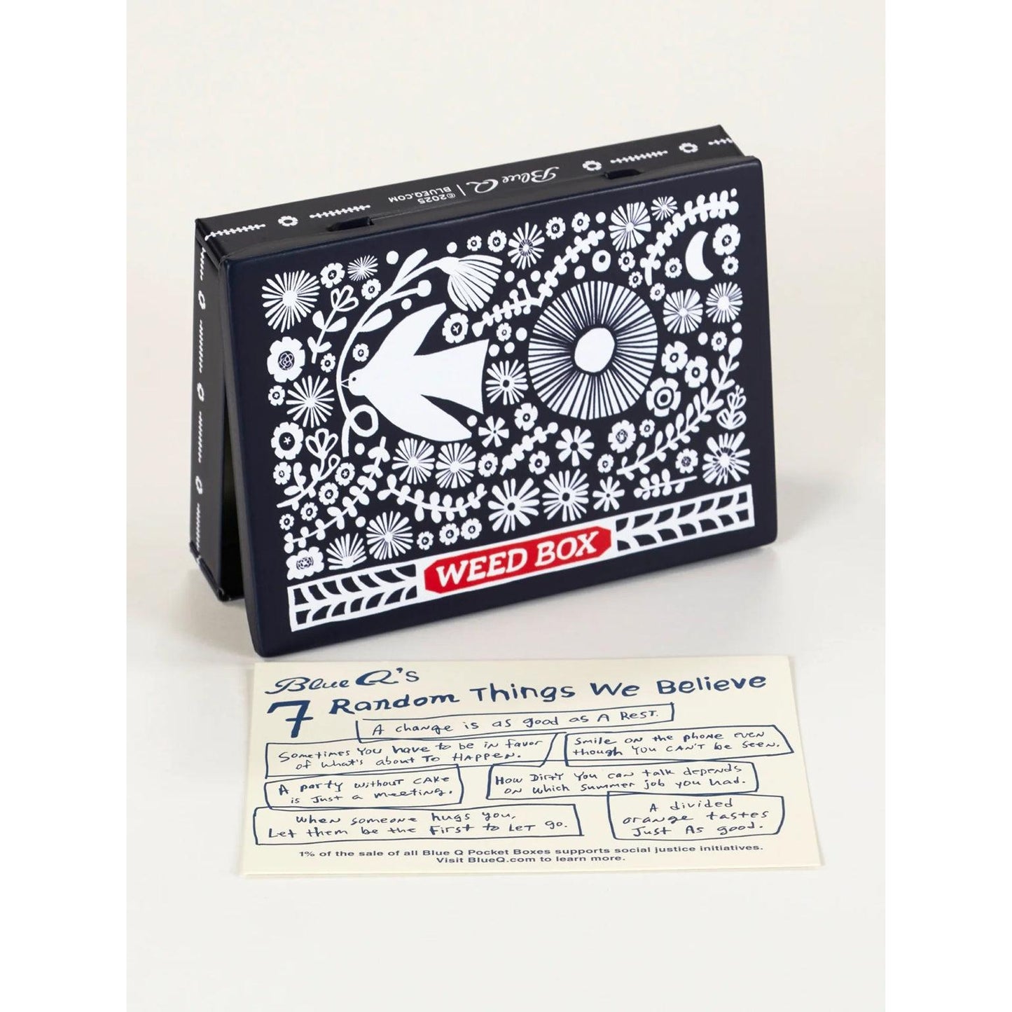 Weed Box Pocket Box | Small Tin Case | 4.25" X 0.75" | BlueQ at GetBullish